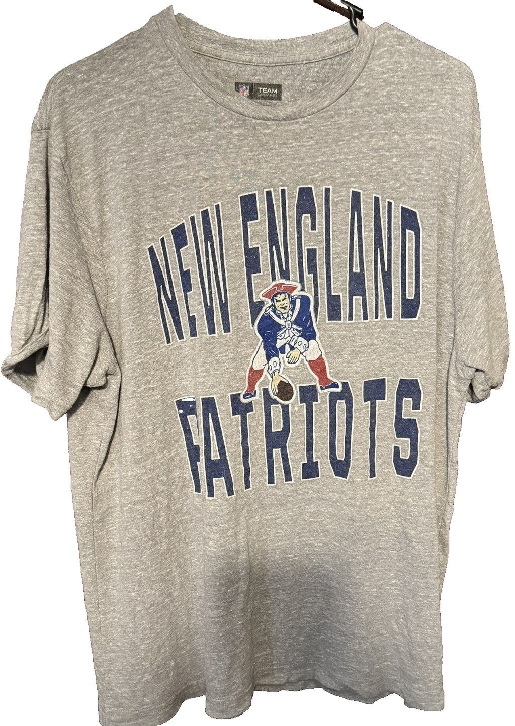 NFL New England Patriots Team Apparel S/S T Shirt Men Sz XL Gray Size US XL / EU 56 / 4 - 1 Thumbnail
