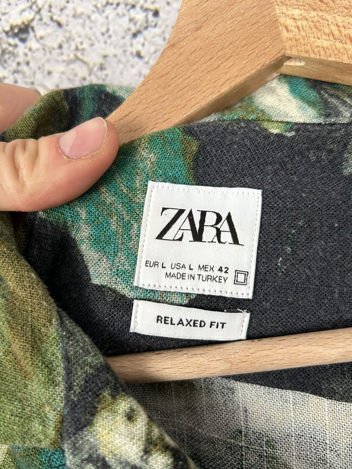 Zara Zara Hawaiian Crazy Shirt Avantgarde Grunge Rock Punk Size US L / EU 52-54 / 3 - 5 Thumbnail