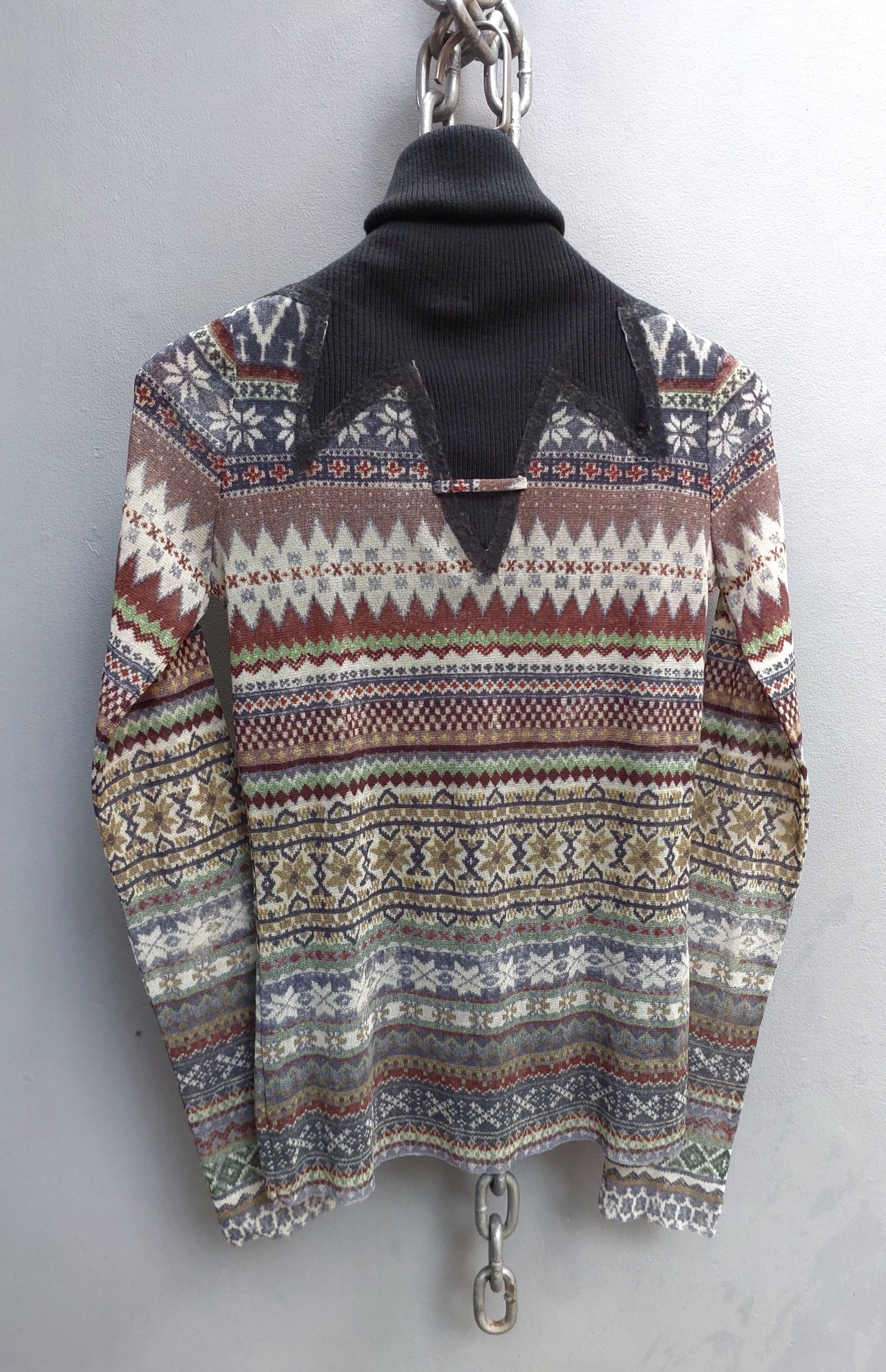 Jean Paul Gaultier Jean Paul Gaultier Tribal Print Mesh Top and Skirt Set Size XL / US 12-14 / IT 48-50 - 10 Thumbnail