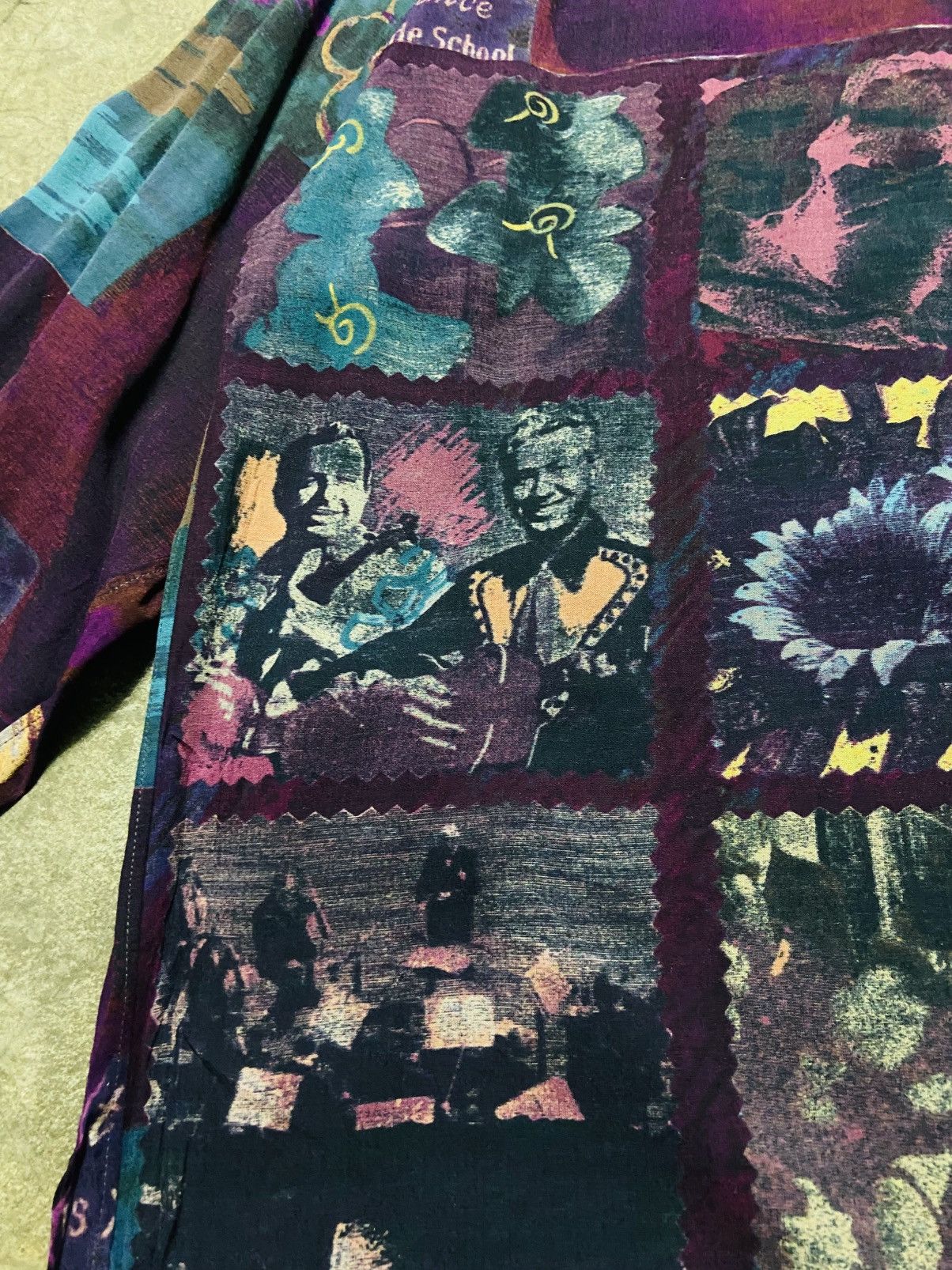Yoshiyuki Konishi Vintage Yoshiyuki Konishi FICCE Silk Shirt - Jazz Print Size US L / EU 52-54 / 3 - 5 Thumbnail