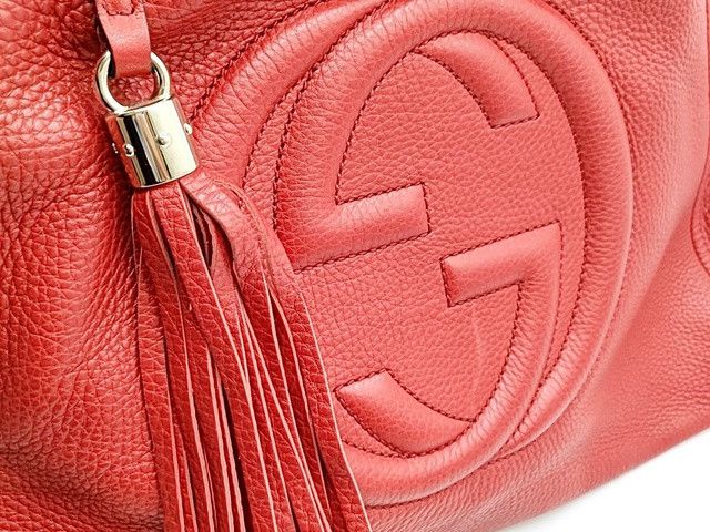 Gucci Gucci Soho Leather Red Shoulder Bag Size ONE SIZE - 4 Thumbnail
