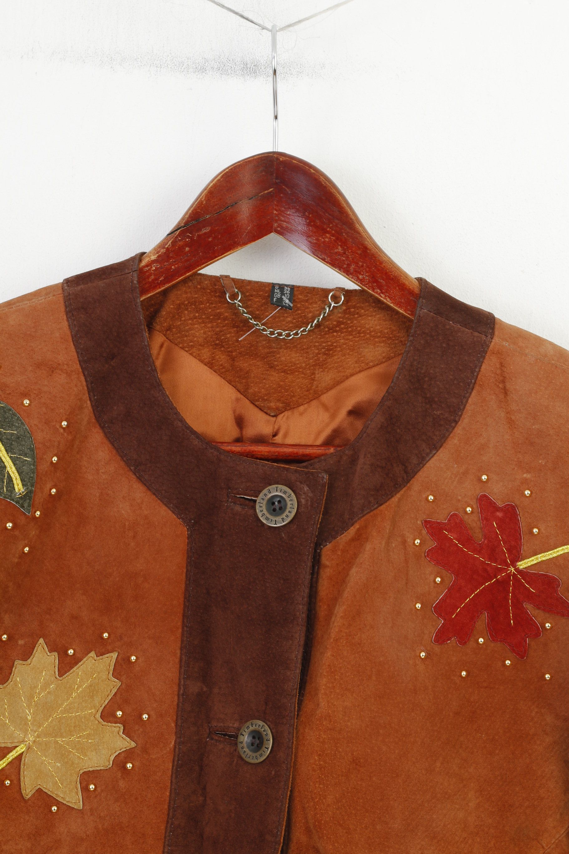 C&A C&A Yessica Women 10 36 S Leather Jacket Shoulder Pads 10870 Size L / US 10 / IT 46 - 3 Thumbnail