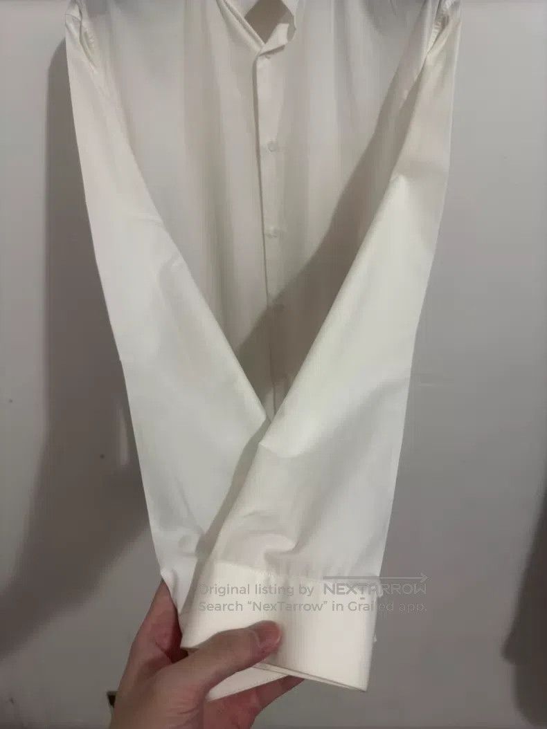 Dior Dior White Cotton Basic Stand Collar Shirt i Size XS / US 0-2 / IT 36-38 - 5 Thumbnail