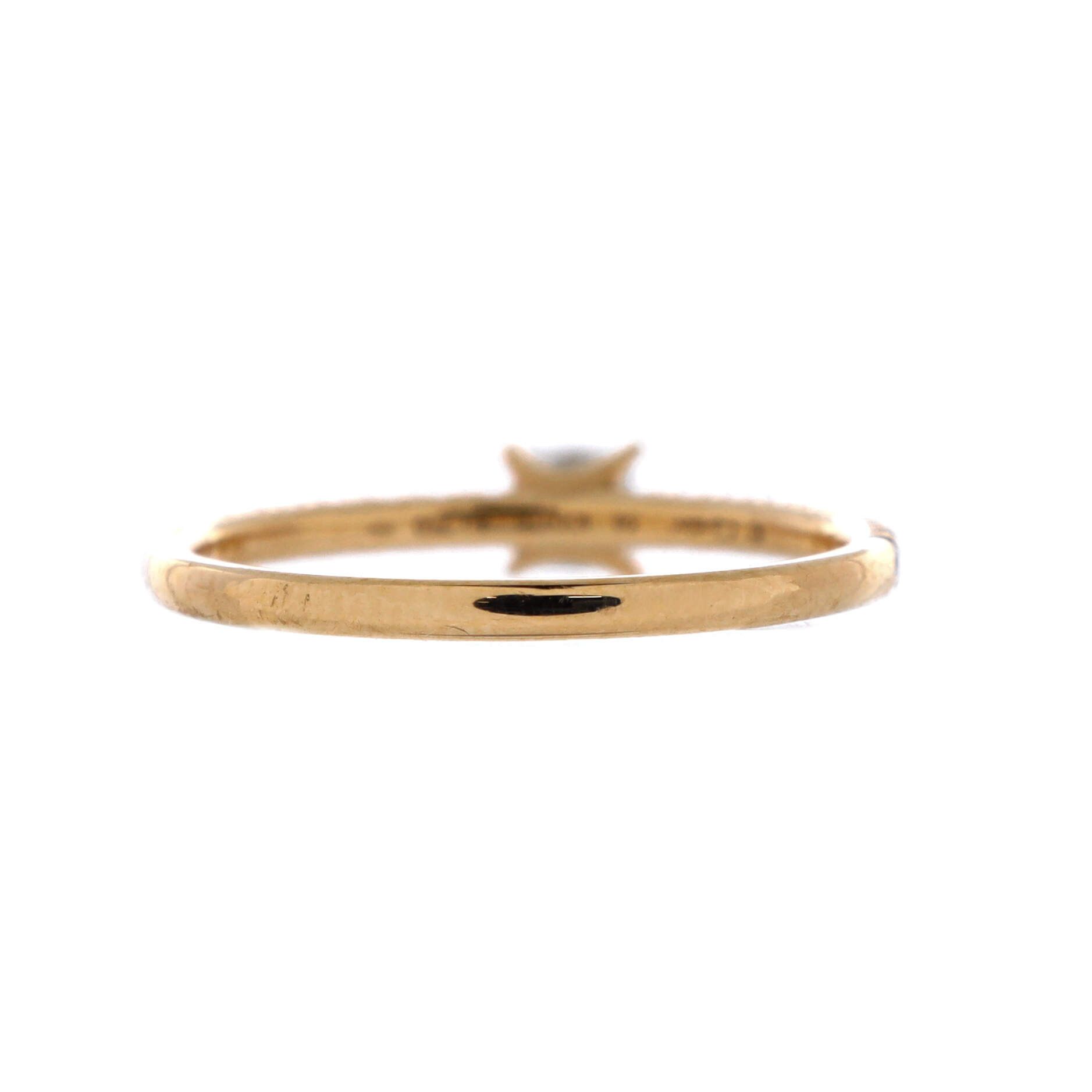 Cartier Etincelle de Ring 18K Yellow Gold with Princess Cut Diamond and Pave Diamonds Size ONE SIZE - 1 Thumbnail