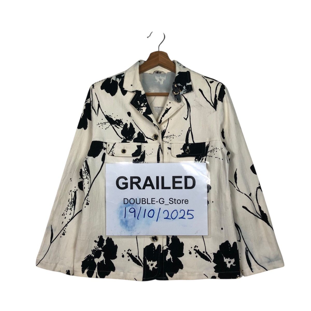 Japanese Brand 📌Vintage Cropped Chore Jacket Floral Ripption Issey Miyake Size M / US 6-8 / IT 42-44 - 1 Thumbnail