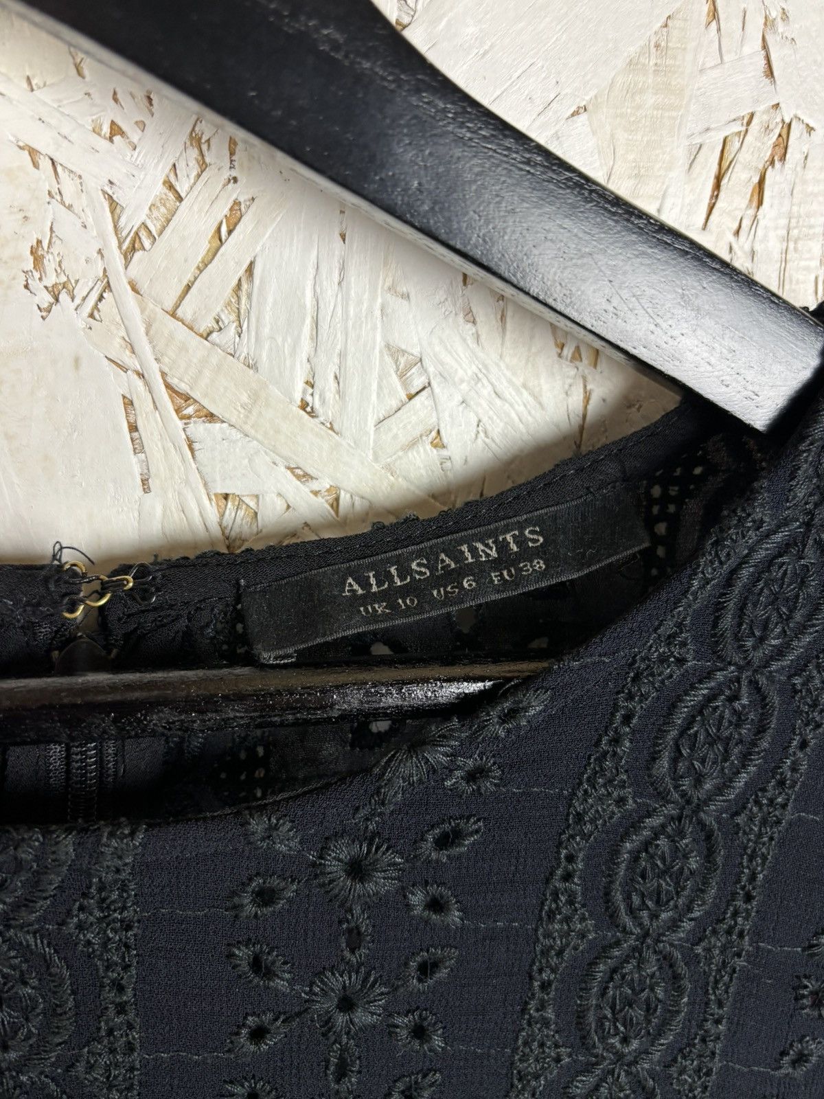 Allsaints Allsaints Dakota Top Semi-Sheer Broiderie Long Sleeve Top Size M / US 6-8 / IT 42-44 - 8 Thumbnail