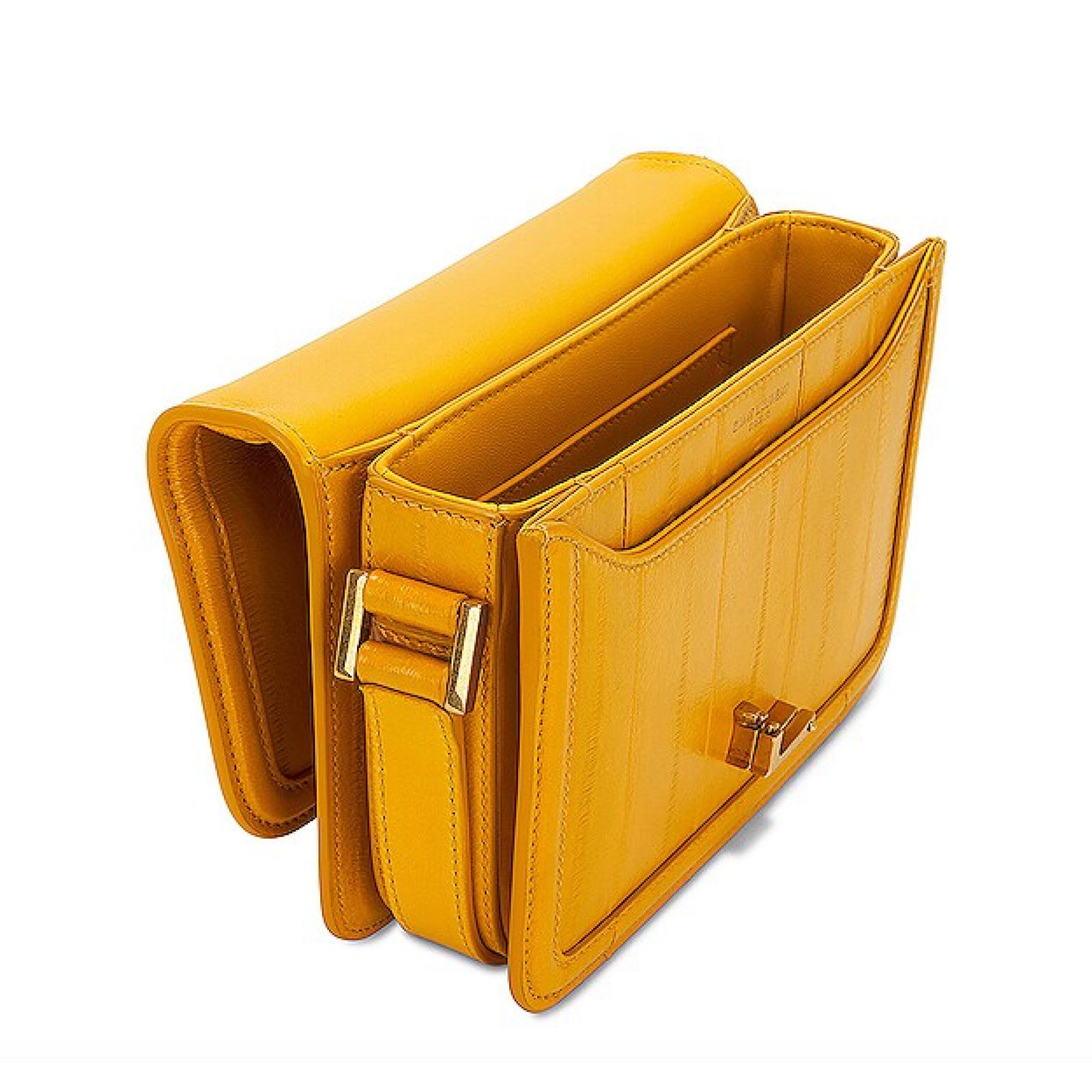 Yves Saint Laurent Saint Laurent Yellow Leather Satchel Shoulder Bag Size ONE SIZE - 13 Thumbnail