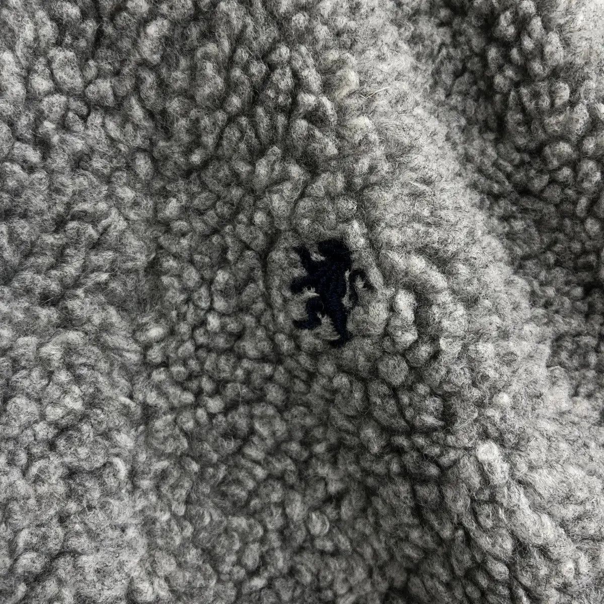 Vintage Vtg GYMPHLEX ENGLAND Gray Sherpa Fleece Jacket Hoodie Size S / US 4 / IT 40 - 4 Thumbnail