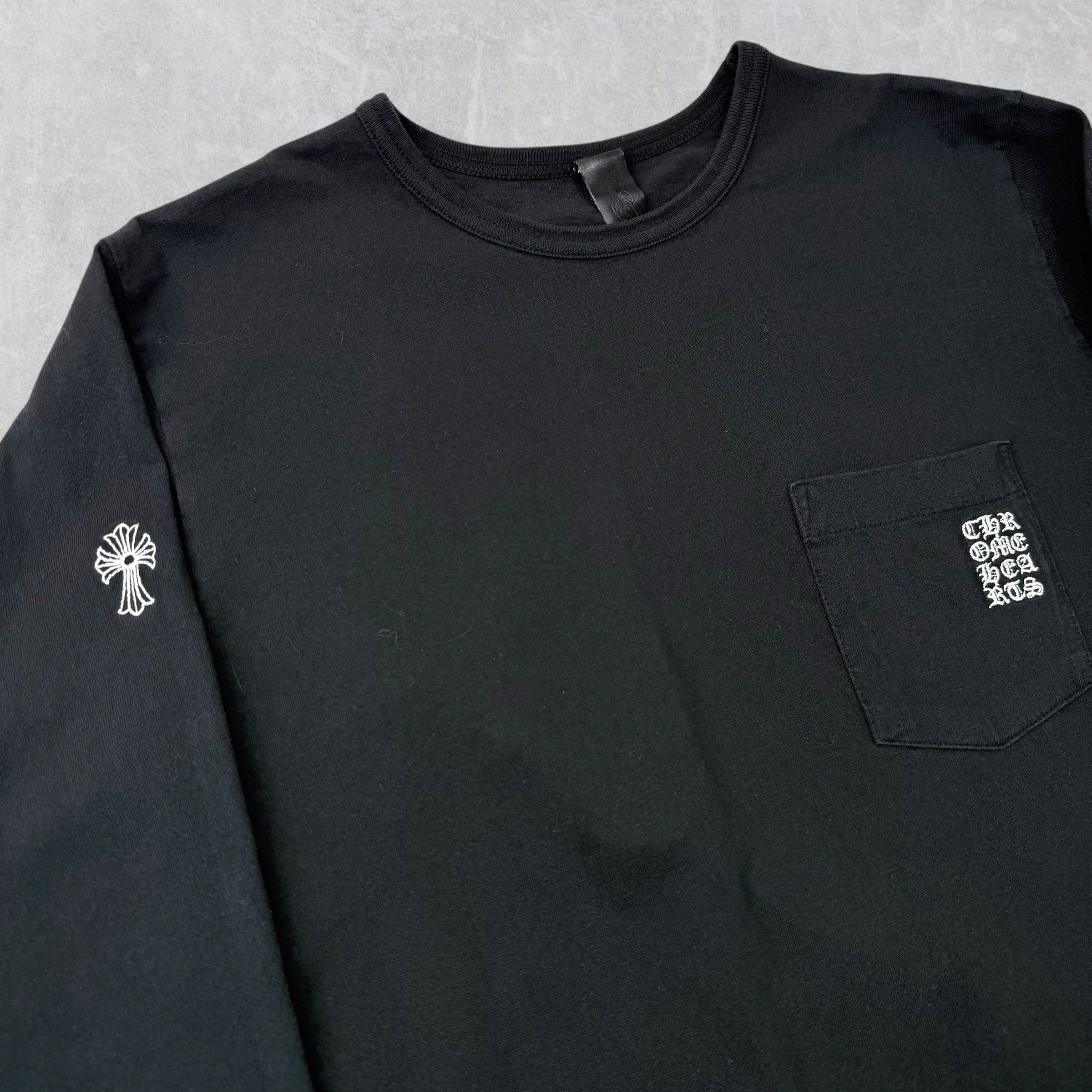 Chrome Hearts Chrome Hearts GRP Y Not Embroidered Black L/S Tee L Size US L / EU 52-54 / 3 - 2 Thumbnail