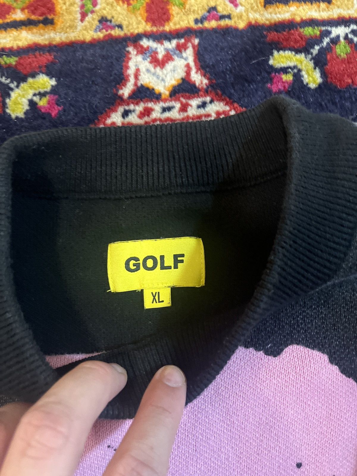 Golf Wang Golf Pink/Black face sweater size XL Size US XL / EU 56 / 4 - 4 Thumbnail