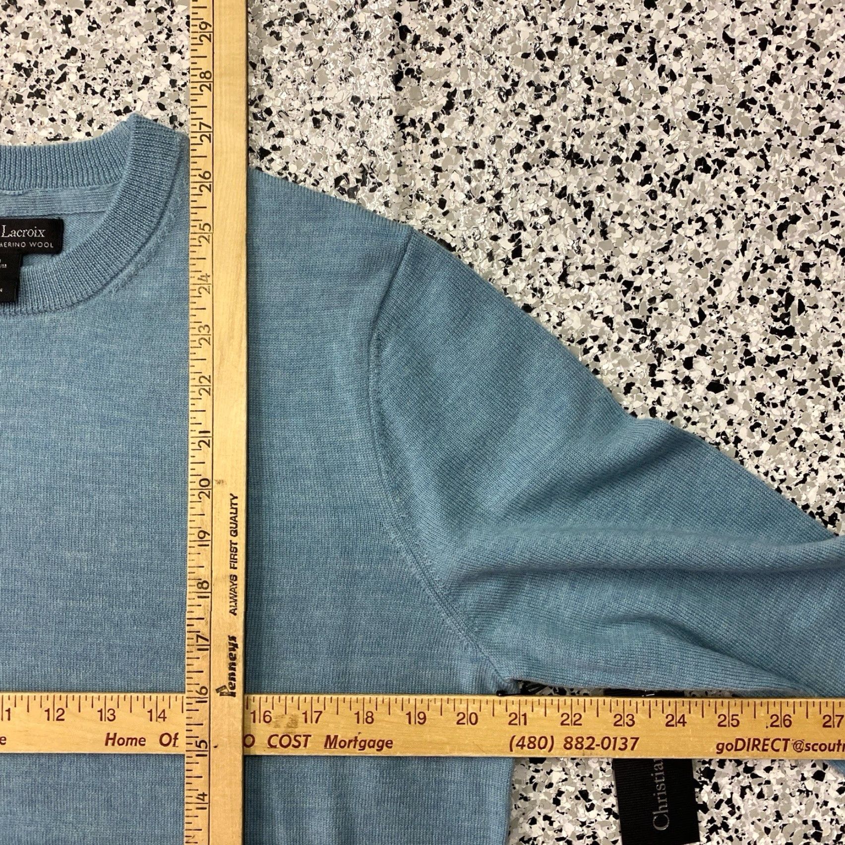 Christian Lacroix Christian Lacroix Sweater Mens M Blue 100% Extra Fine Merino Wool Luxury NWT Size US M / EU 48-50 / 2 - 4 Thumbnail
