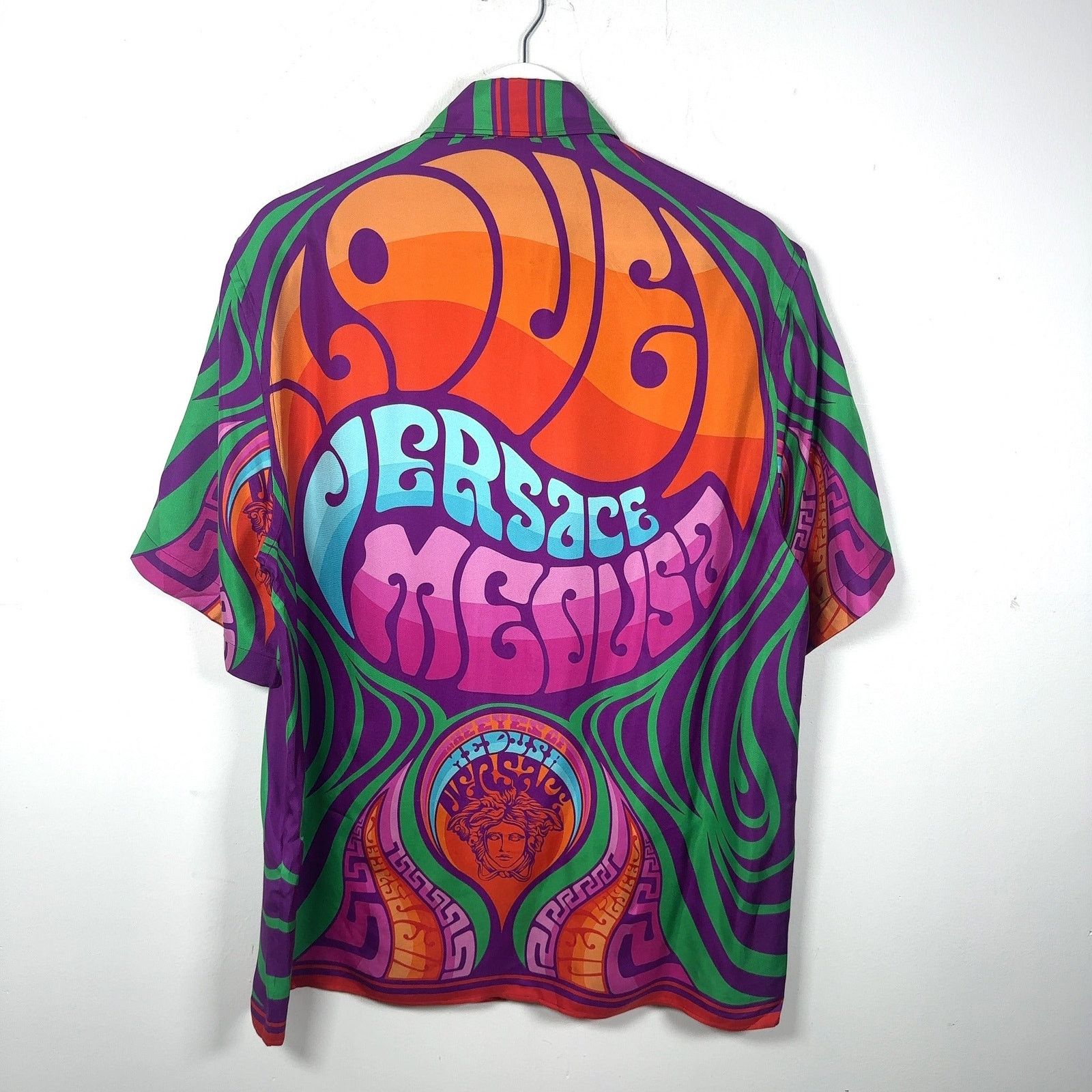 Versace Versace Psychedelic Logo Shirt Size US S / EU 44-46 / 1 - 4 Thumbnail