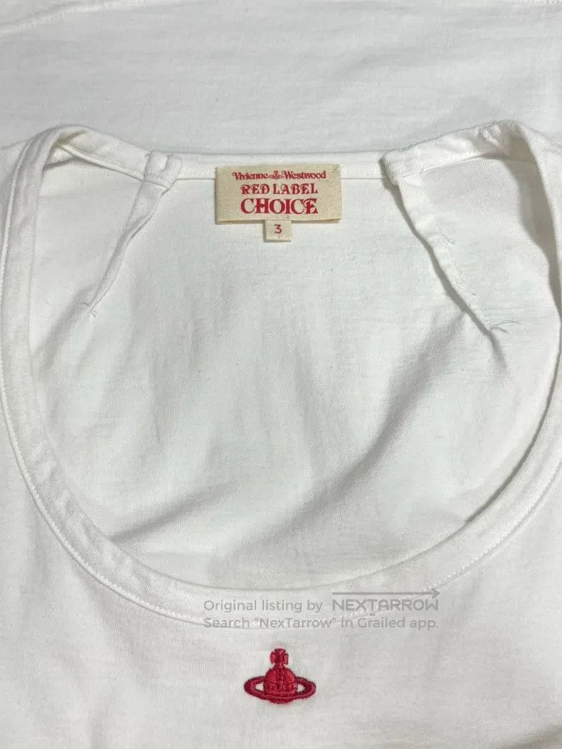 Vivienne Westwood Vivienne Westwood White red Saturn embroidered long-sleeve Size L / US 10 / IT 46 - 8 Thumbnail