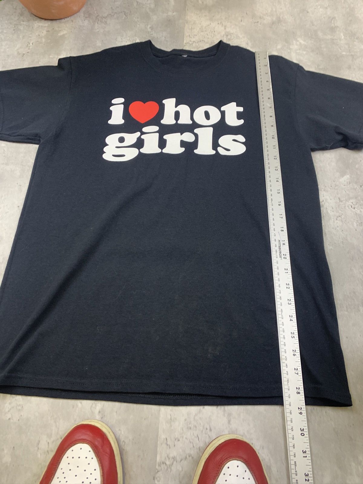 I Love NY × Vintage I ❤️ Hot Girls T Shirt Y2K Black Size US L / EU 52-54 / 3 - 5 Thumbnail