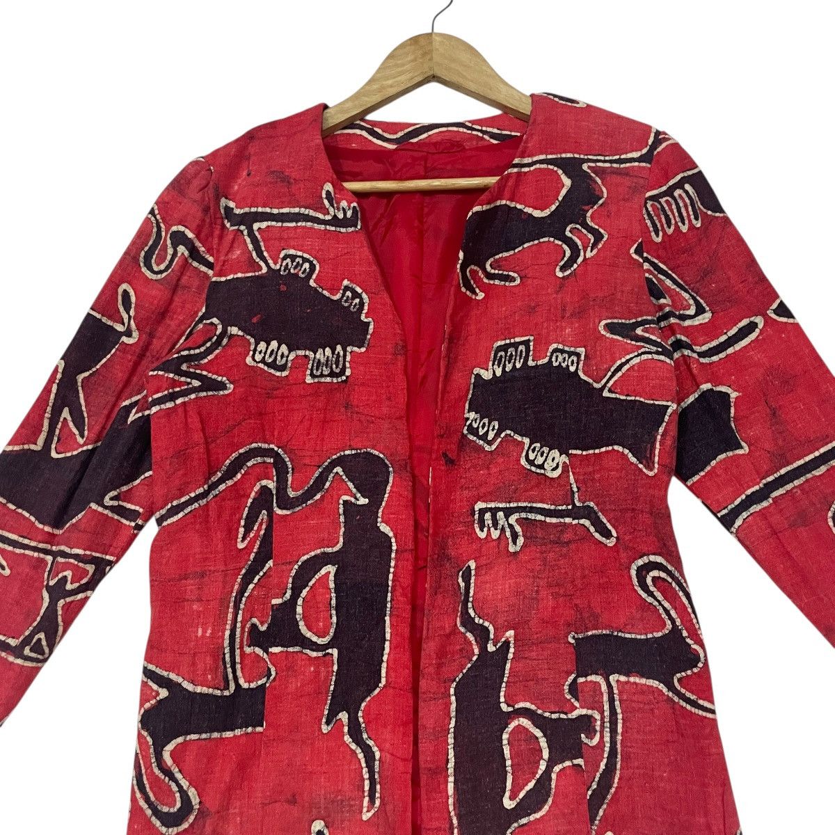 Japanese Brand Vintage Unknown Art Fullprint Coat Jacket Size M / US 6-8 / IT 42-44 - 2 Thumbnail