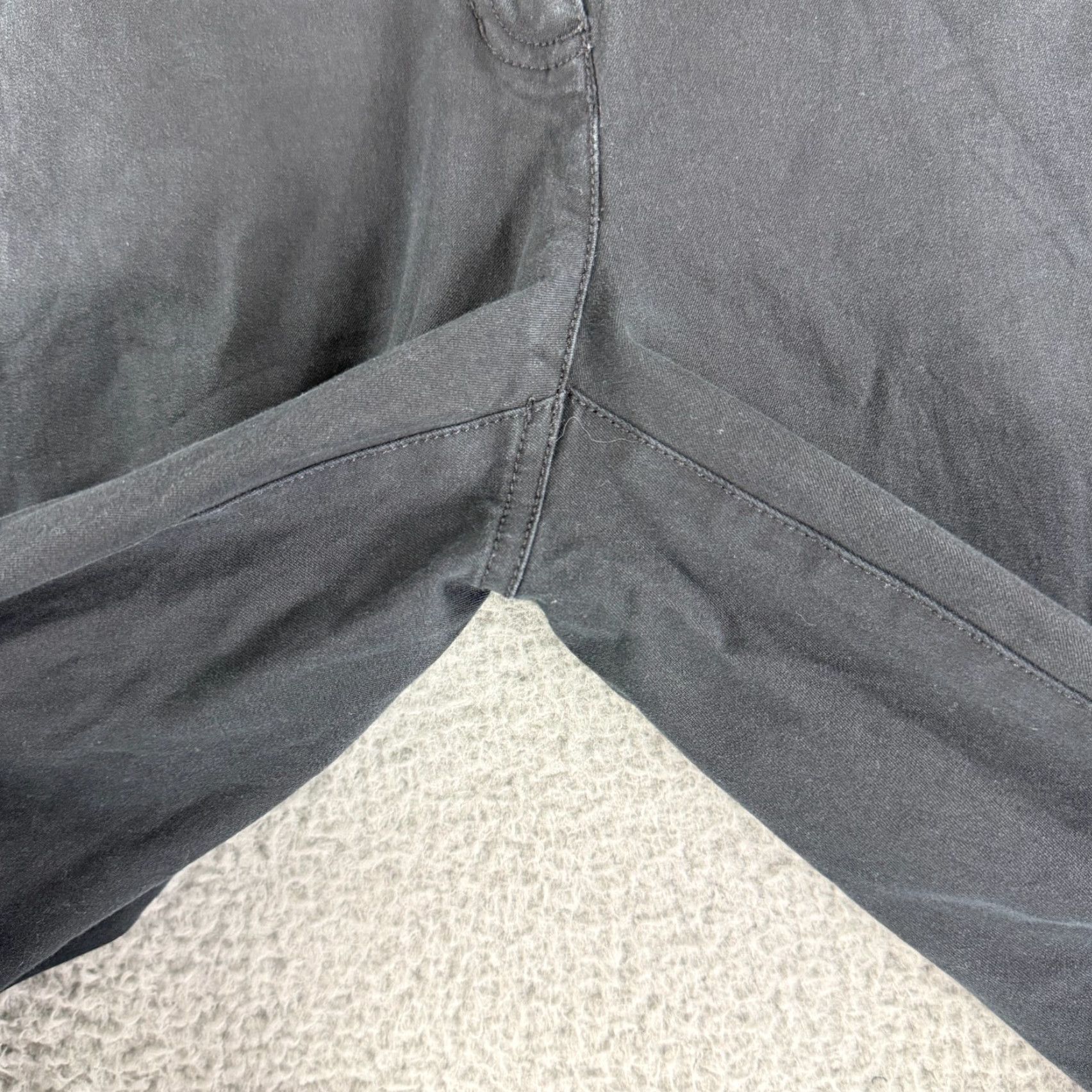 Eileen Fisher Eileen Fisher Pants Womens Small Black Organic Cotton Mid-Rise Cropped Casual Size 28" / US 6 / IT 42 - 4 Thumbnail