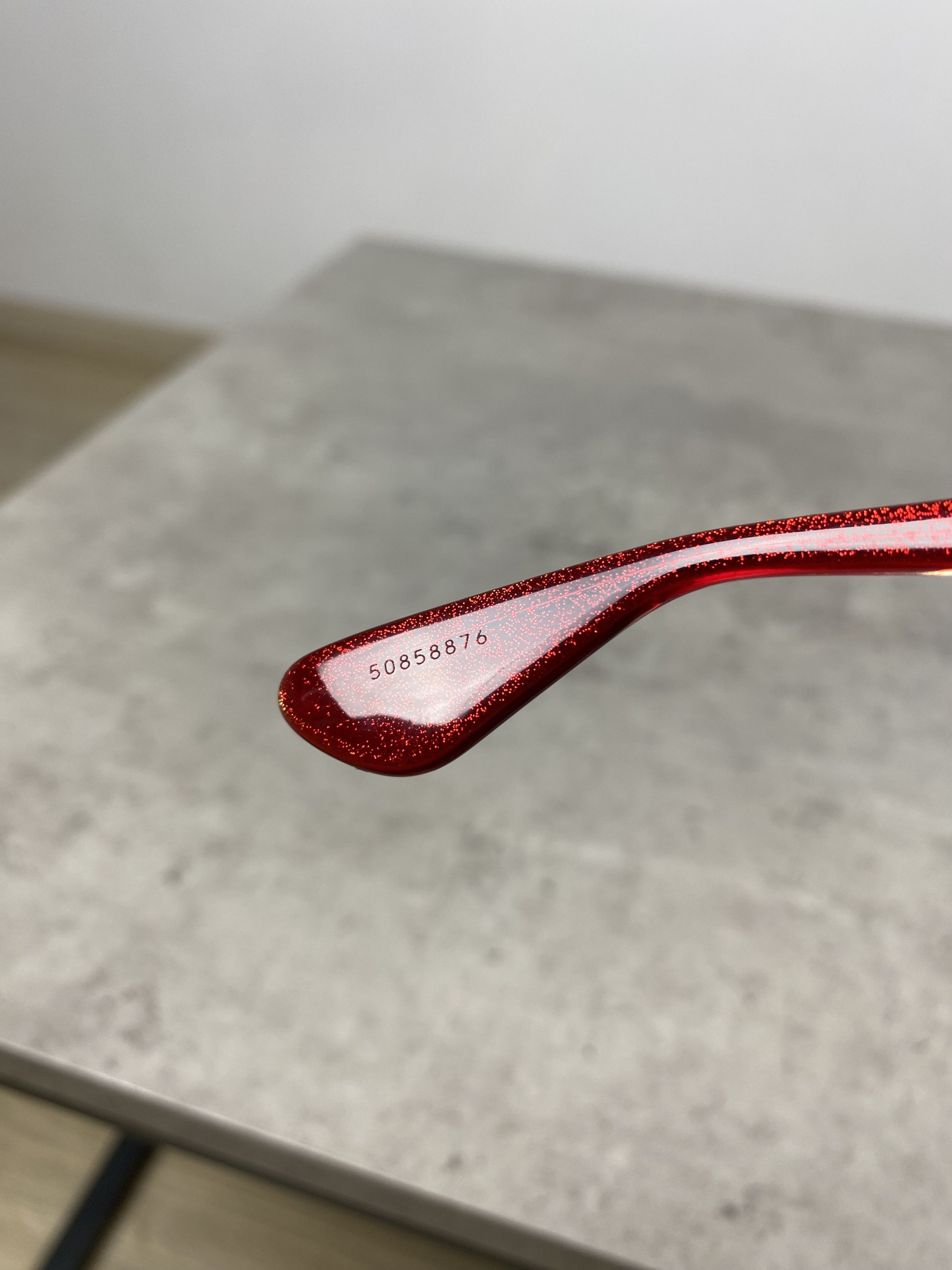 Chrome Hearts Chrome Hearts GLITTER GOO II RCRYS Sunglasses Red Size ONE SIZE - 13 Thumbnail