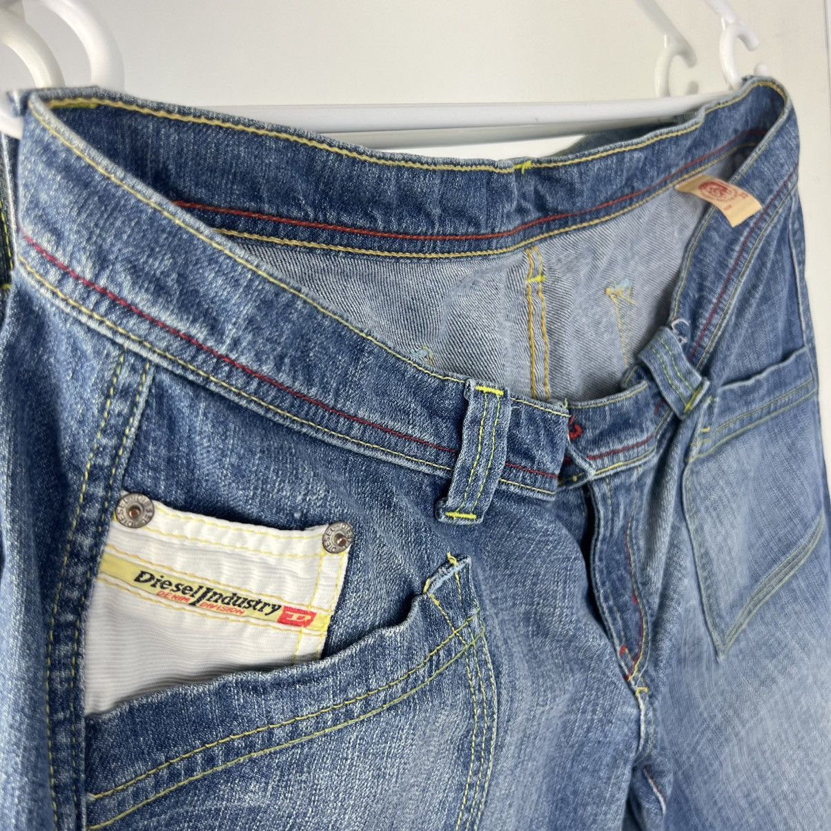 Diesel Vintage Y2K Diesel Denim Shorts Streetwear 90s Style Size US 33 - 3 Thumbnail