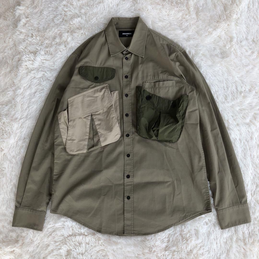 Dsquared2 Dsquared2 Multi-pocket Design Military Shirt Size US M / EU 48-50 / 2 - 1 Thumbnail