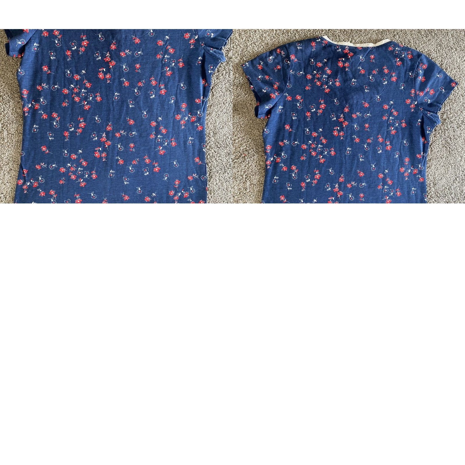 Liz Claiborne VINTAGE? Wait, it's Liz Claiborne A Charmed Life Dress Women S Blue Floral Knee Length NWT Size S / US 4 / IT 40 - 9 Thumbnail