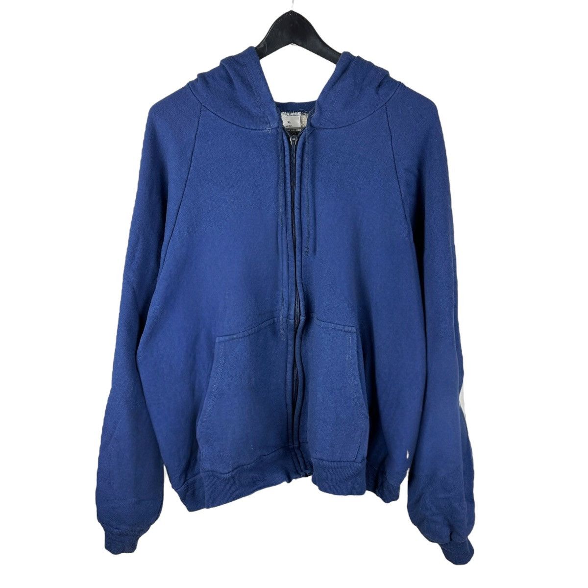 Vintage Vintage 90s Blue Thermal Lined Full Zip Hoodie Size US XL / EU 56 / 4 - 1 Thumbnail