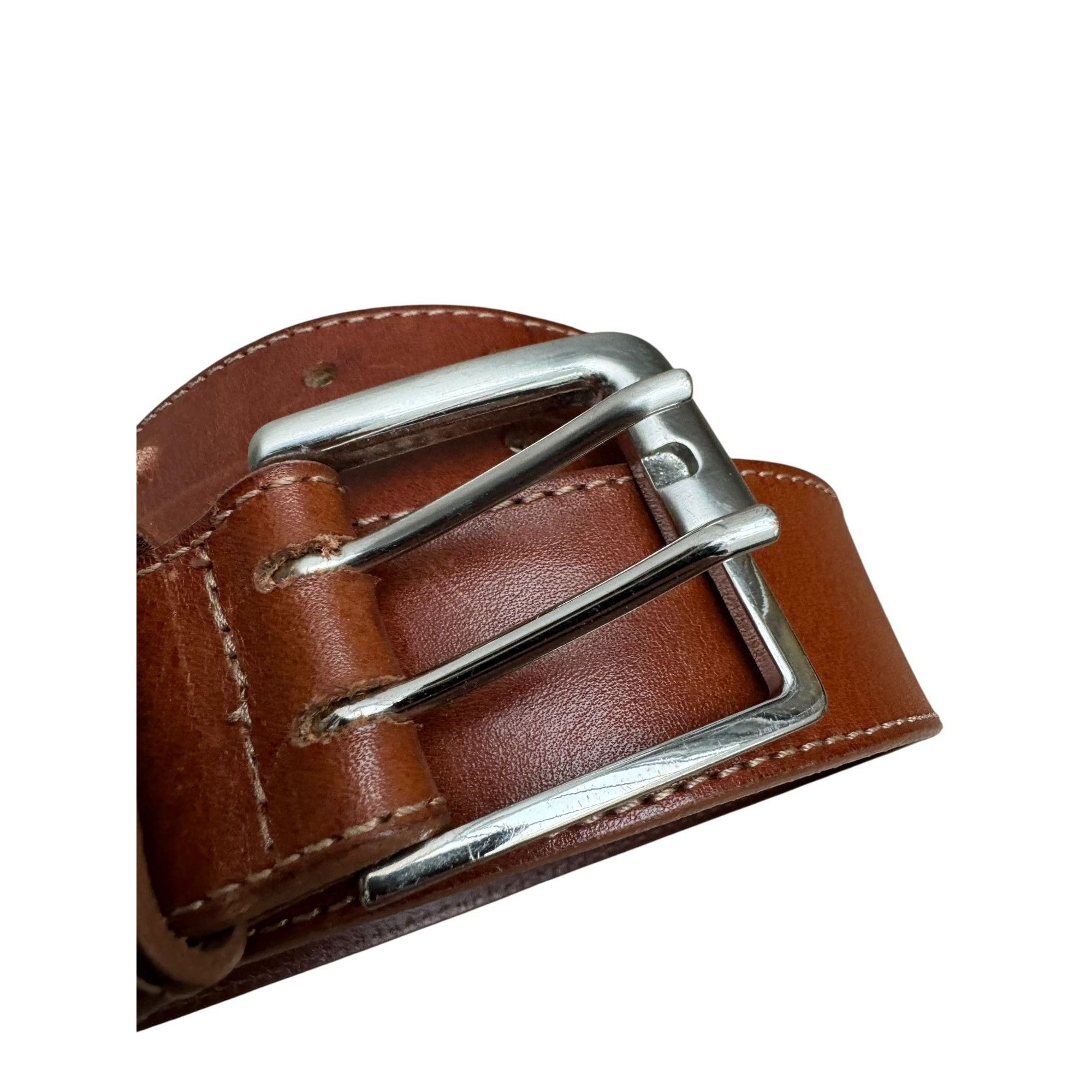 Maison Margiela Line 11 brown leather belt Size ONE SIZE - 5 Thumbnail