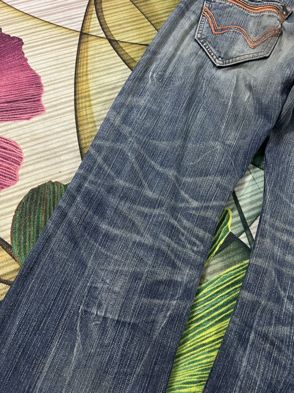 Edwin × If Six Was Nine × Jean 💥FLARE💥EDWIN EXCLUSIVE VINTAGE XV DISTRESSED JEANS Size US 29 - 16 Thumbnail