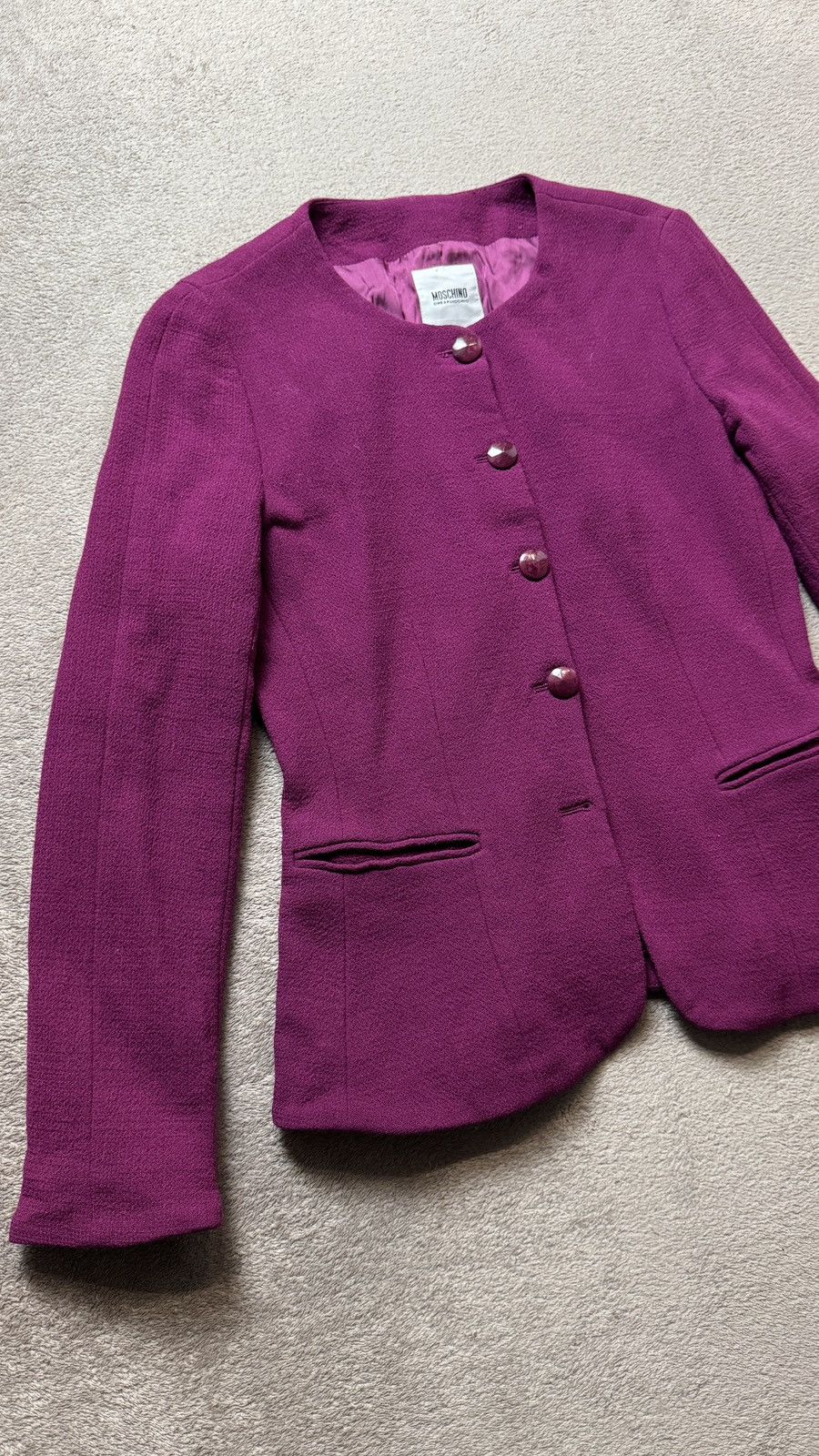 Moschino Moschino Wool Blazer Jacket ysl dior cdg chanel Size S / US 4 / IT 40 - 1 Thumbnail