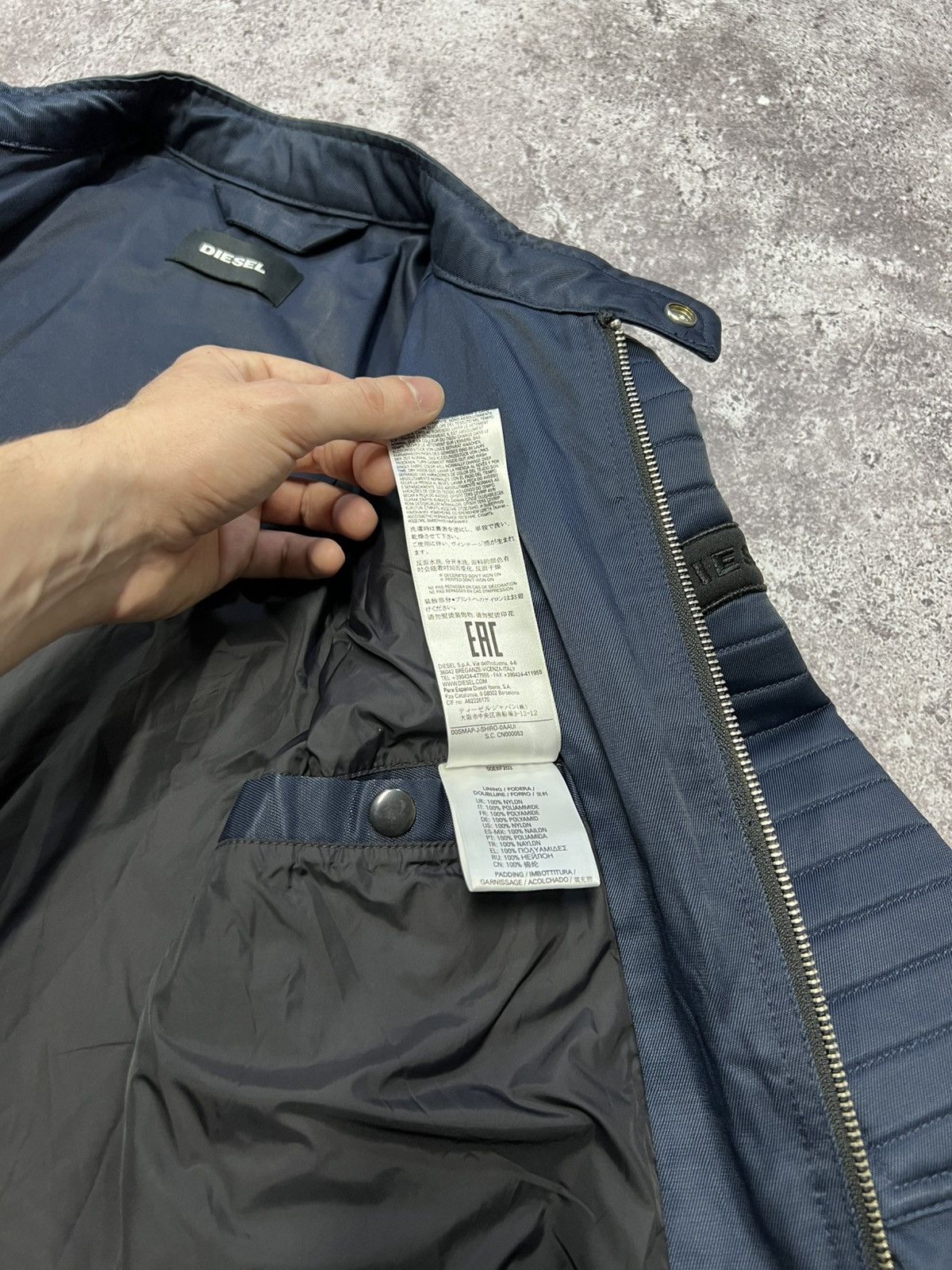 Diesel Vintage Y2K Diesel Biker Jacket Streetwear 90s Style Size US L / EU 52-54 / 3 - 17 Thumbnail