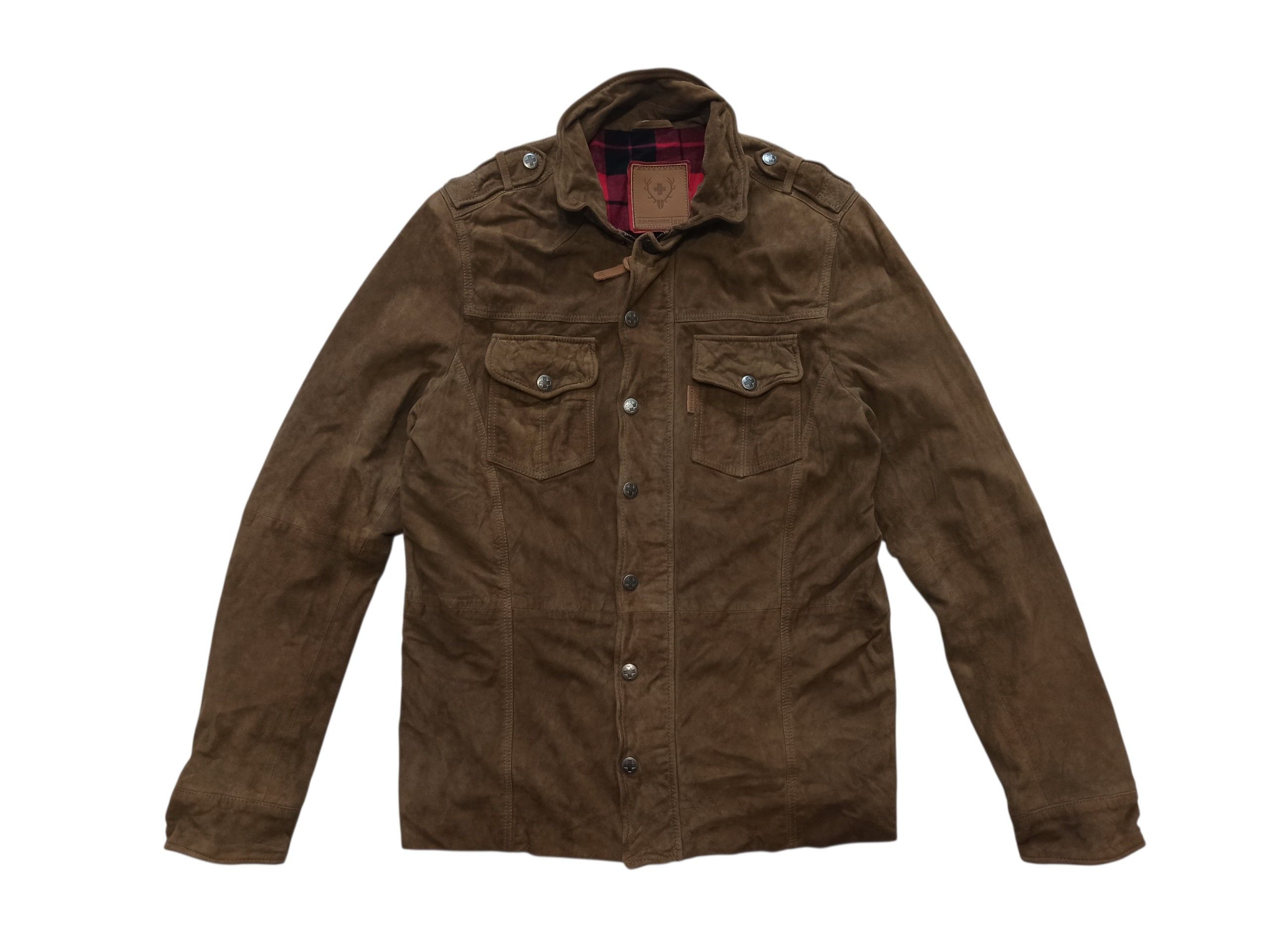 Other Alprausch Switzerland Suede Leather Overshirt Wool Lined L Size US L / EU 52-54 / 3 - 1 Thumbnail
