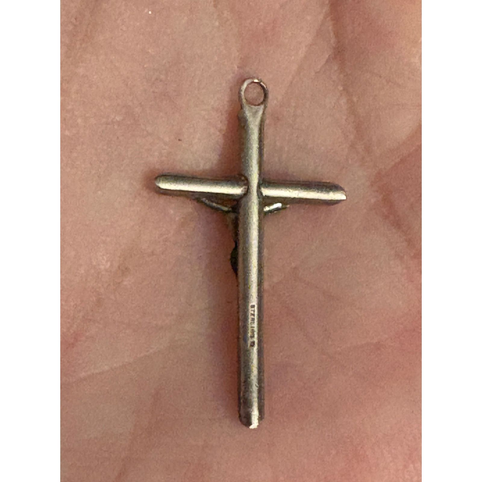 Other VTG Sterling Silver Crucifix Pendant Catholic Cross Pendant Size ONE SIZE - 2 Thumbnail