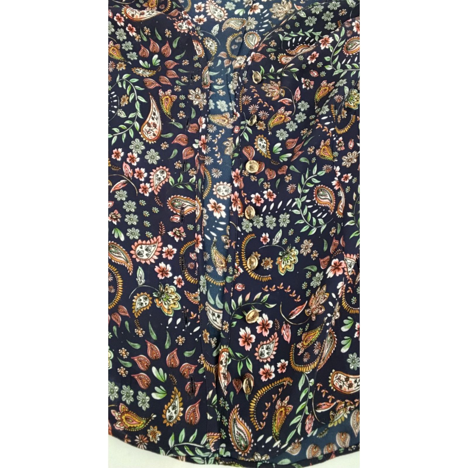 NICHOLAS Nicholas Blouse Women's M Long Sleeve Paisley Pattern Size M / US 6-8 / IT 42-44 - 8 Thumbnail