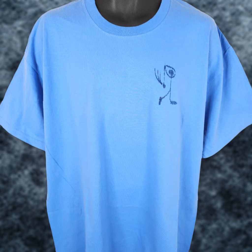 Gildan VINTAGE Gildan Golf T Shirt Mens XL Blue Y2K Stick Figure Short Sleeve Crew Neck Graphic Tee Size US XL / EU 56 / 4 - 1 Thumbnail