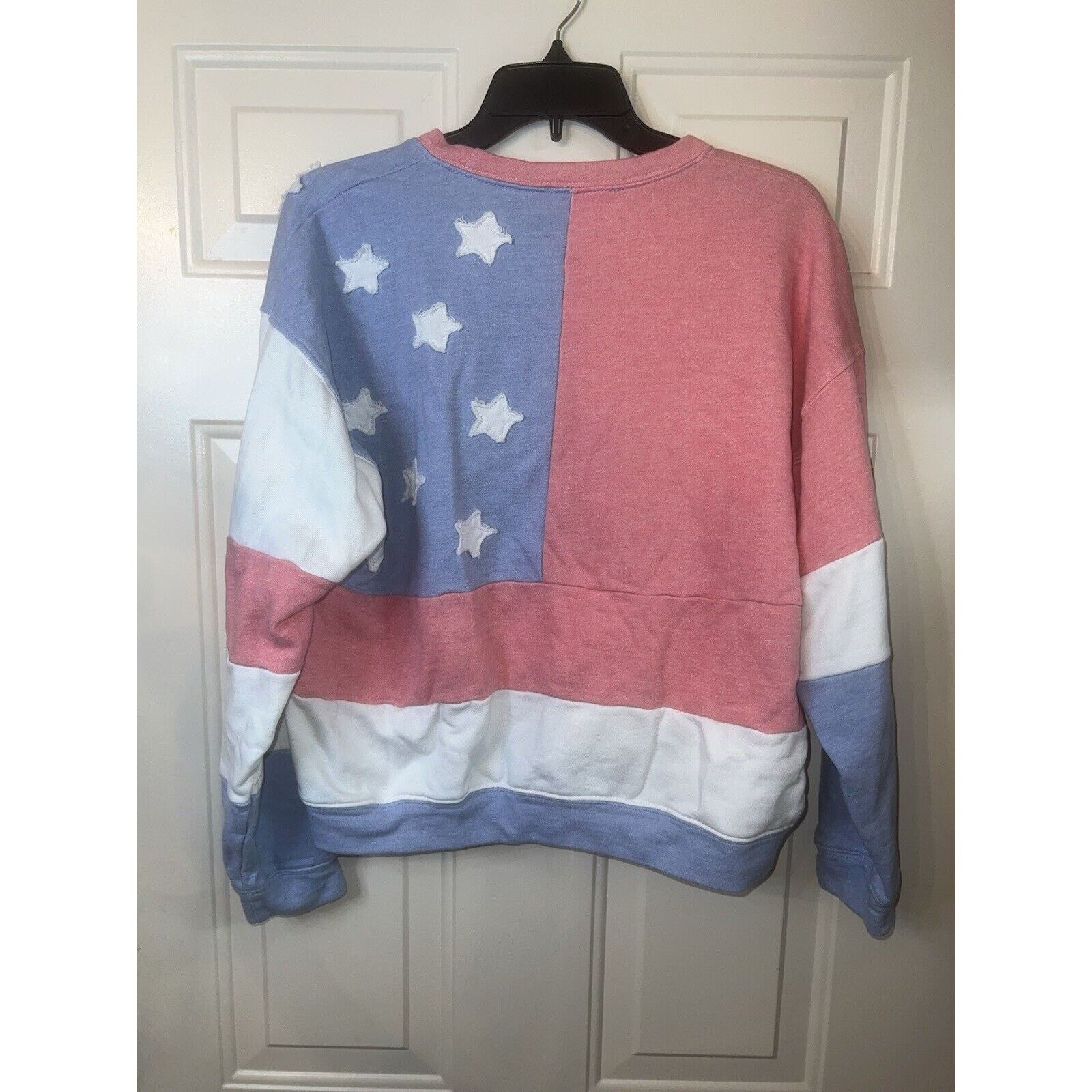 & Other Stories American Flag Women’s Patchwork Sweater Small By Together Size S / US 4 / IT 40 - 4 Thumbnail