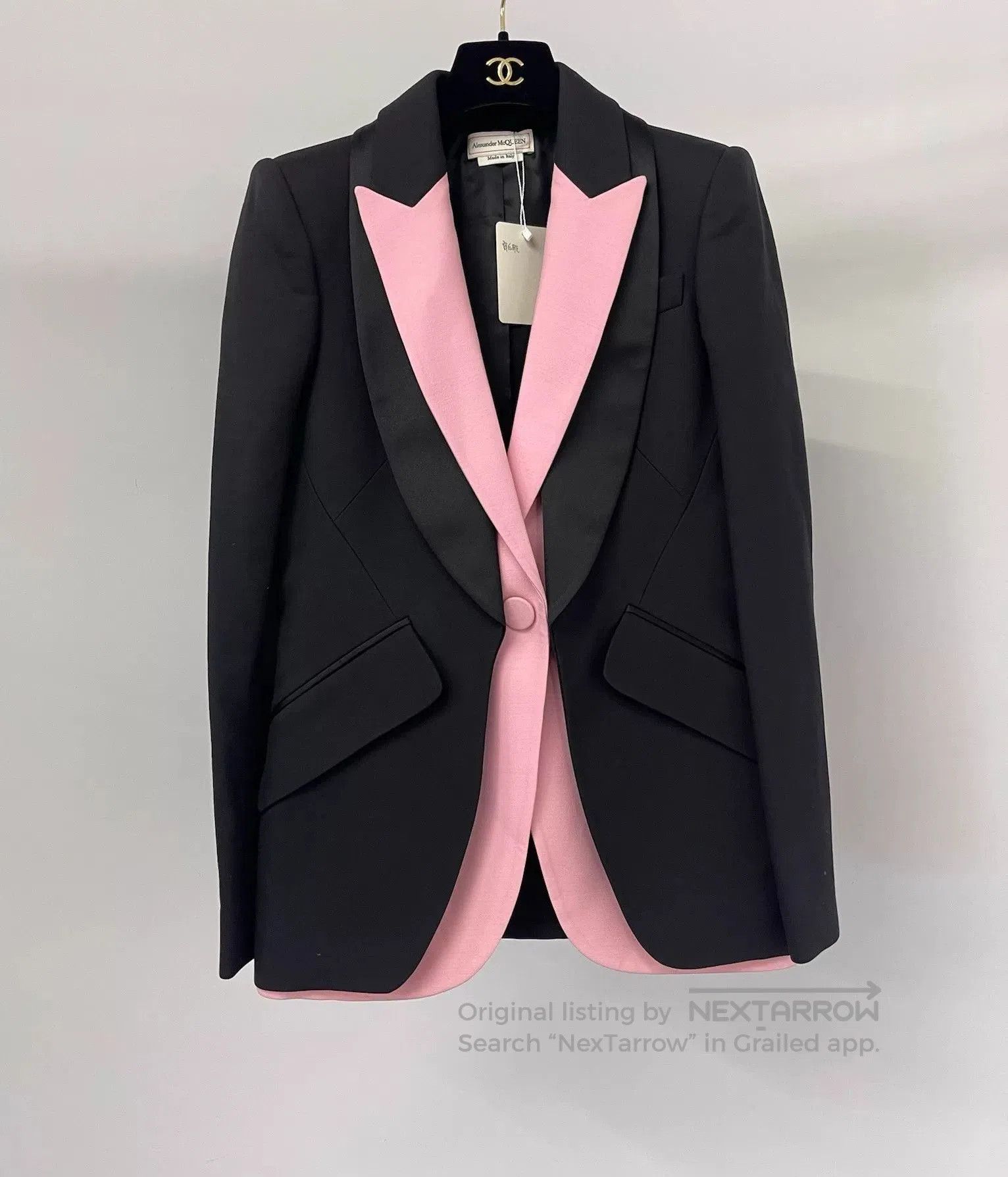 Alexander McQueen Alexander McQueen Pink Black Colorblock Blazer. Size M / US 6-8 / IT 42-44 - 1 Thumbnail