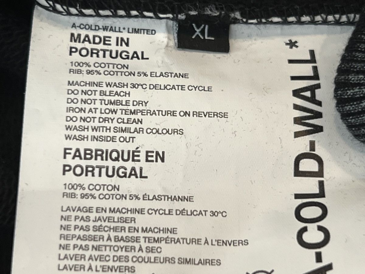 A-COLD-WALL* A Cold Wall black/grey hoodie Size US XL / EU 56 / 4 - 6 Thumbnail