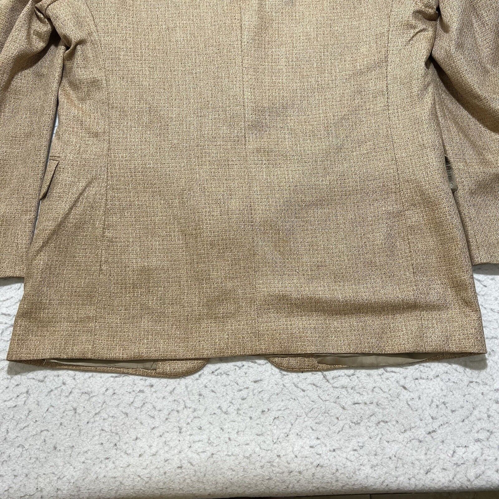 Jos. A. Bank Jos. A. Bank Silk Suit Jacket Light Tan Brown Sport Coat Size 44R - 16 Thumbnail