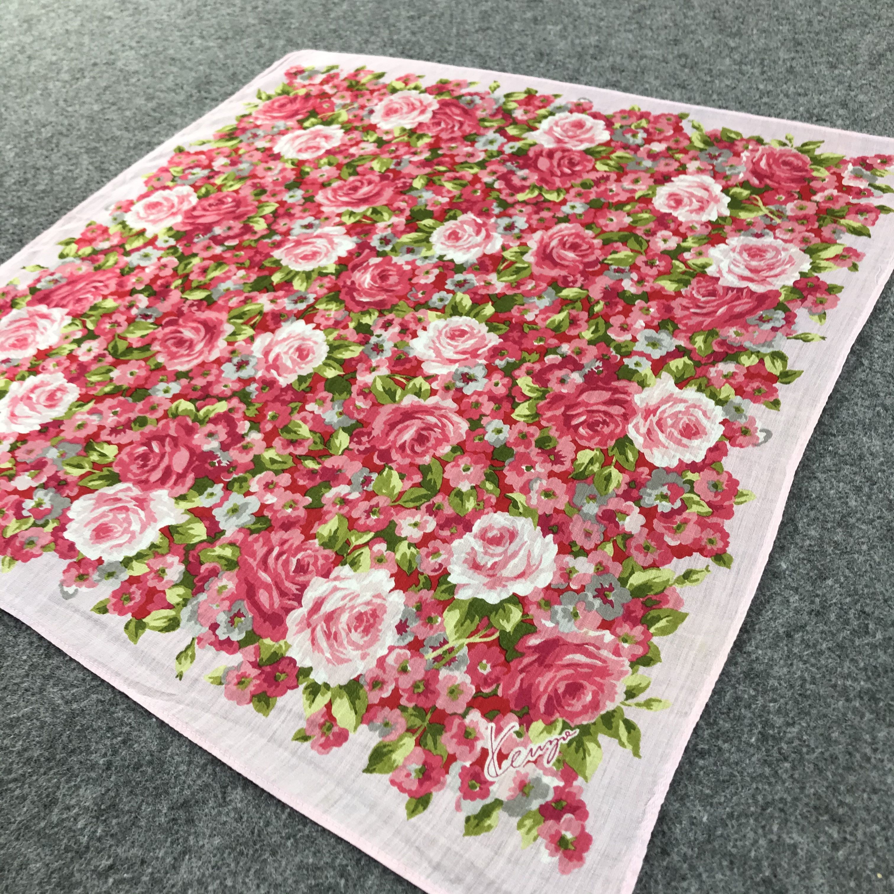 Kenzo Kenzo Floral Handkerchief Neckerchief Bandana H157 Size ONE SIZE - 5 Thumbnail