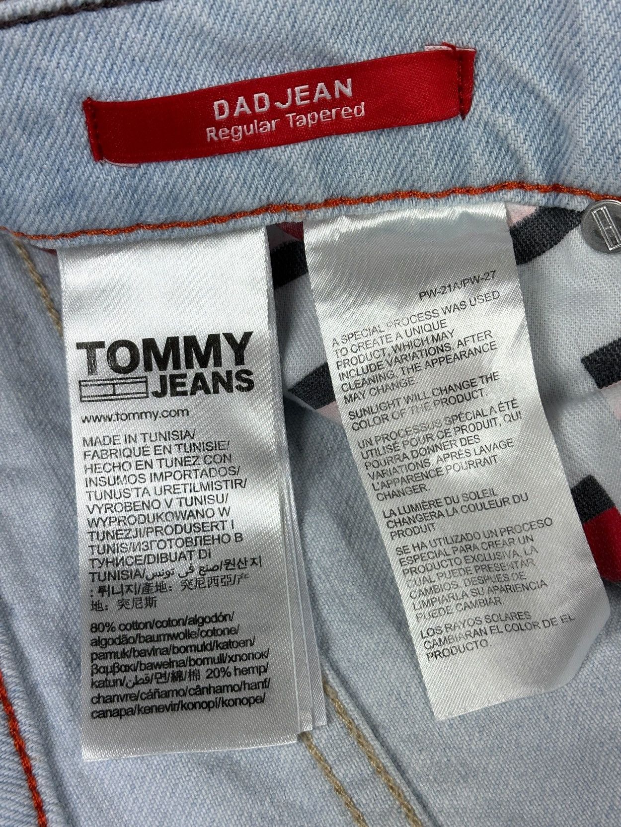 Tommy Hilfiger Tommy Hilfiger Dad Jeans Regular Tapered Blue Denim W31 L34 Size US 31 - 12 Thumbnail