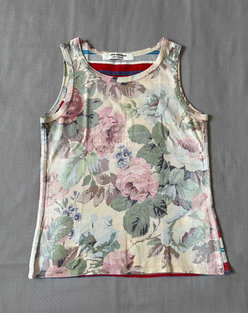 Junya Watanabe Junya Watanabe Floral Patchwork Tank Top Size M / US 6-8 / IT 42-44 - 1 Thumbnail