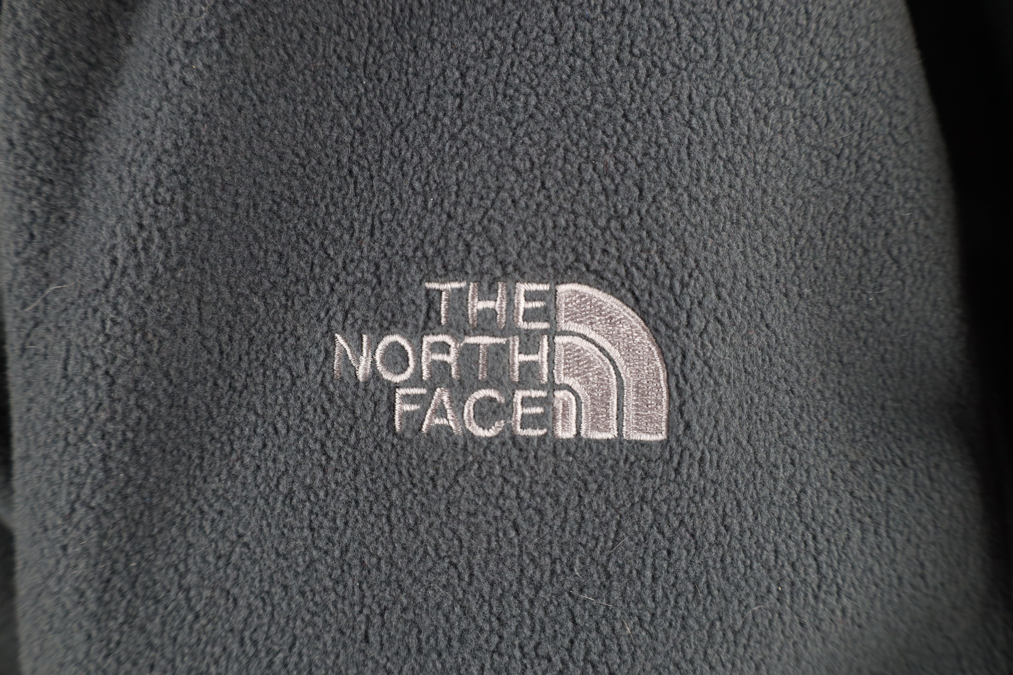 The North Face Vintage The North Face Spell Out Full Zip Fleece Jacket Gray Size US M / EU 48-50 / 2 - 4 Thumbnail