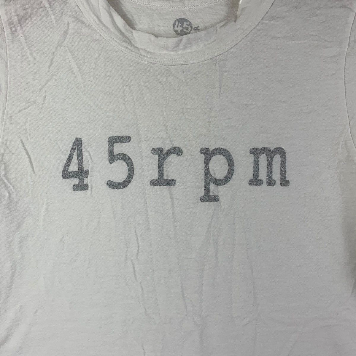 Vintage Vintage 45RPM 45 RPM Japanese Denim Made In Japan Tee Shirt Size XS / US 0-2 / IT 36-38 - 4 Thumbnail