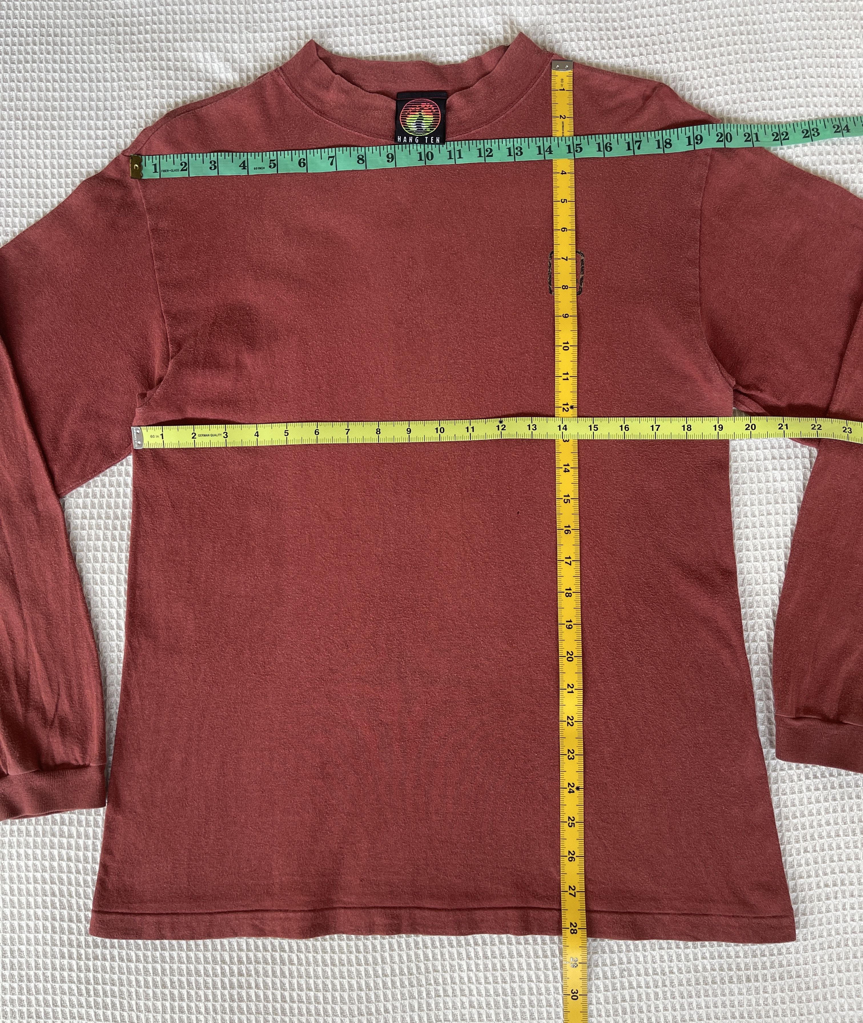 Hang Ten Vintage90s🔥Hang Ten🔥Big Logo Single Stitch Longsleeve Tshirt Size US M / EU 48-50 / 2 - 5 Thumbnail