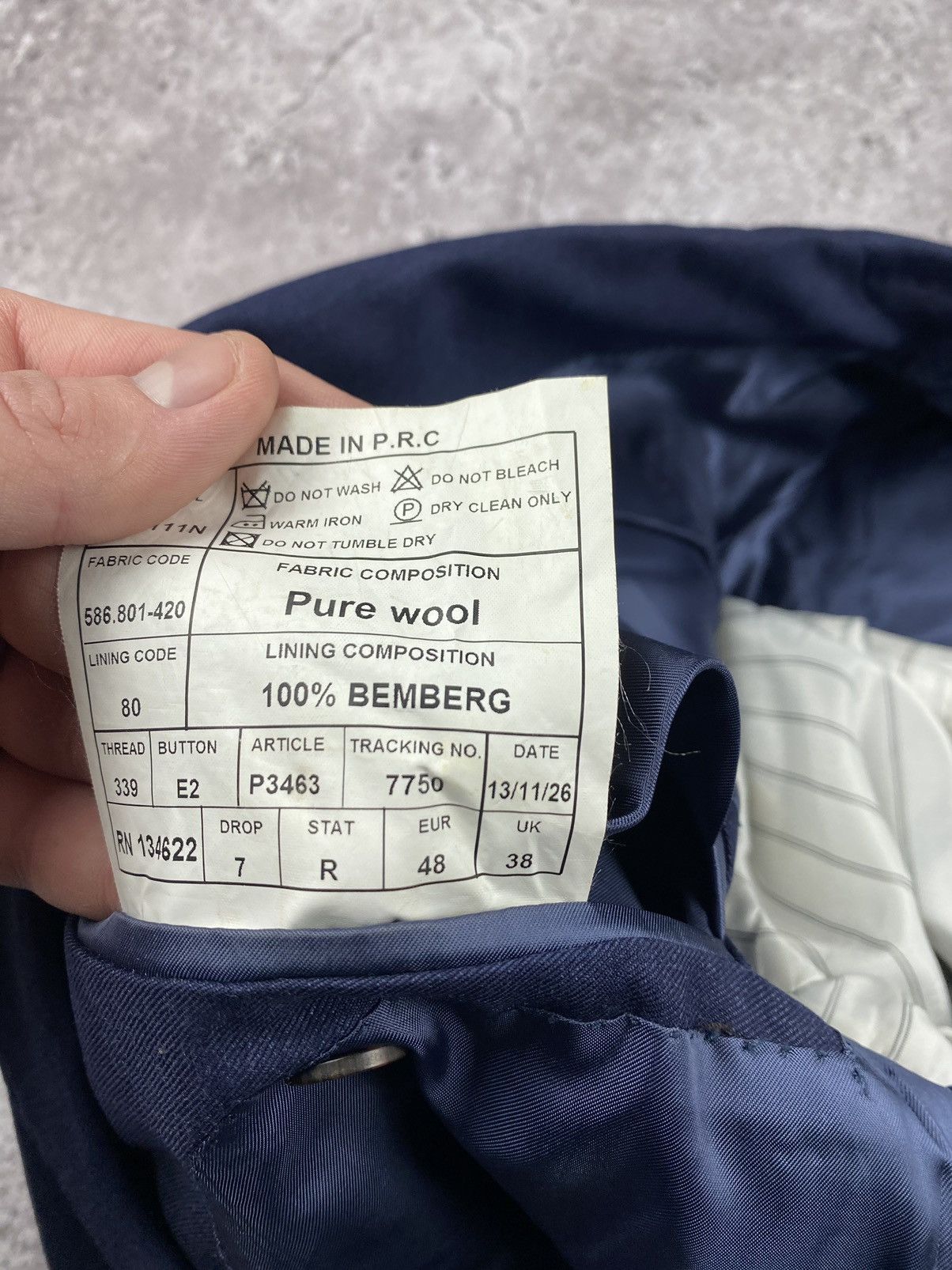 Suitsupply Suit supply Pure Wool Super 110'S Suit 48 Size Luxuri Size 48R - 9 Thumbnail
