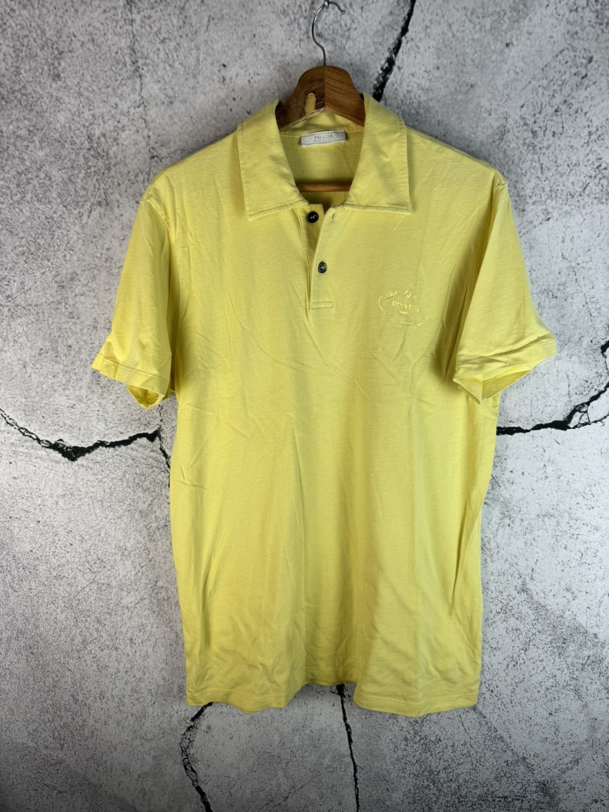Prada Men’s Prada Polo big logo Shirt Luxury Size L Size US L / EU 52-54 / 3 - 1 Thumbnail