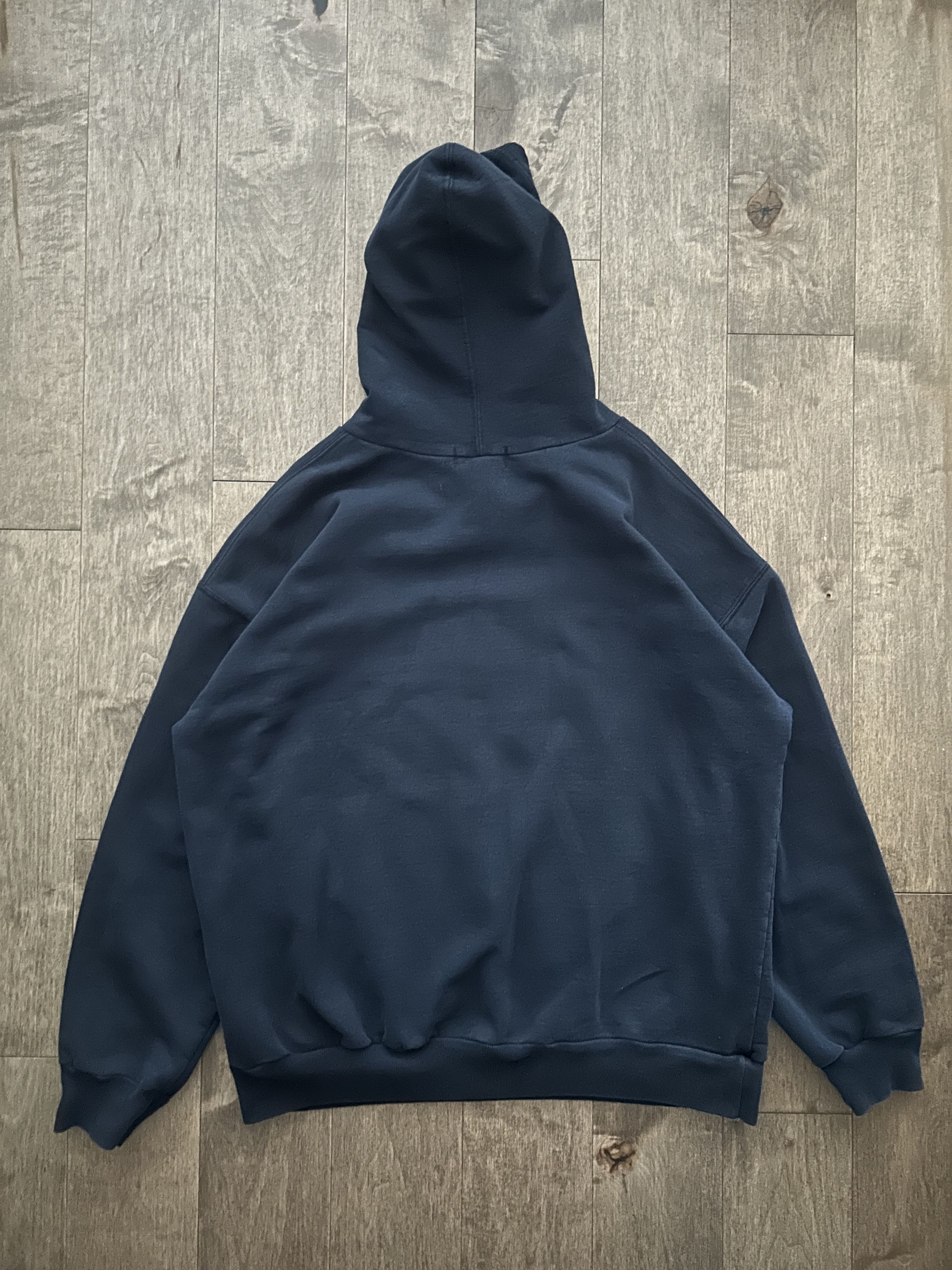 Vintage Vintage Navy Blue "Simon Fraser" Collegiate Hoodie Size US M / EU 48-50 / 2 - 2 Thumbnail