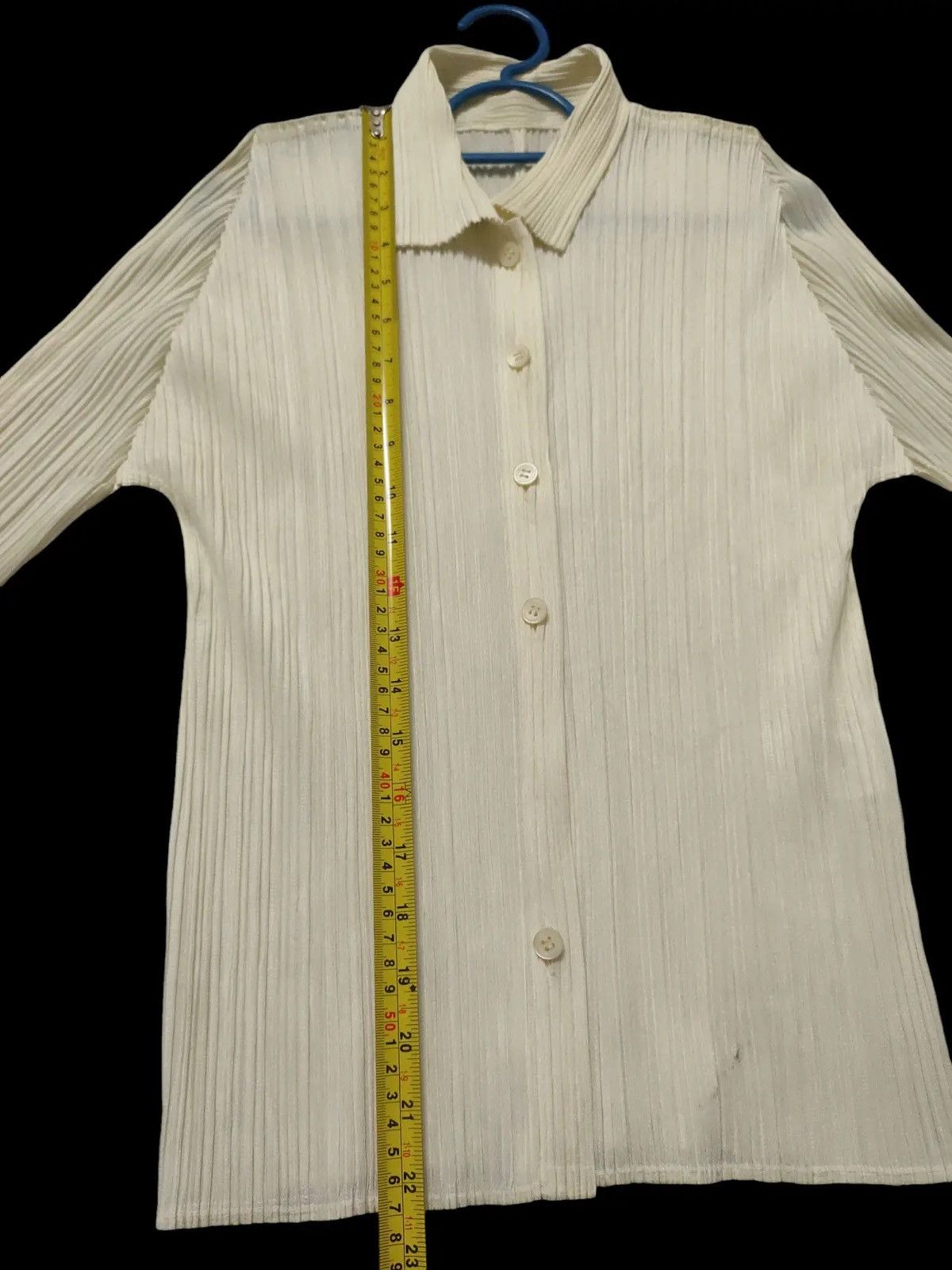 Issey Miyake issey Miyake Pleats Please Cream Button Up Size M / US 6-8 / IT 42-44 - 4 Thumbnail