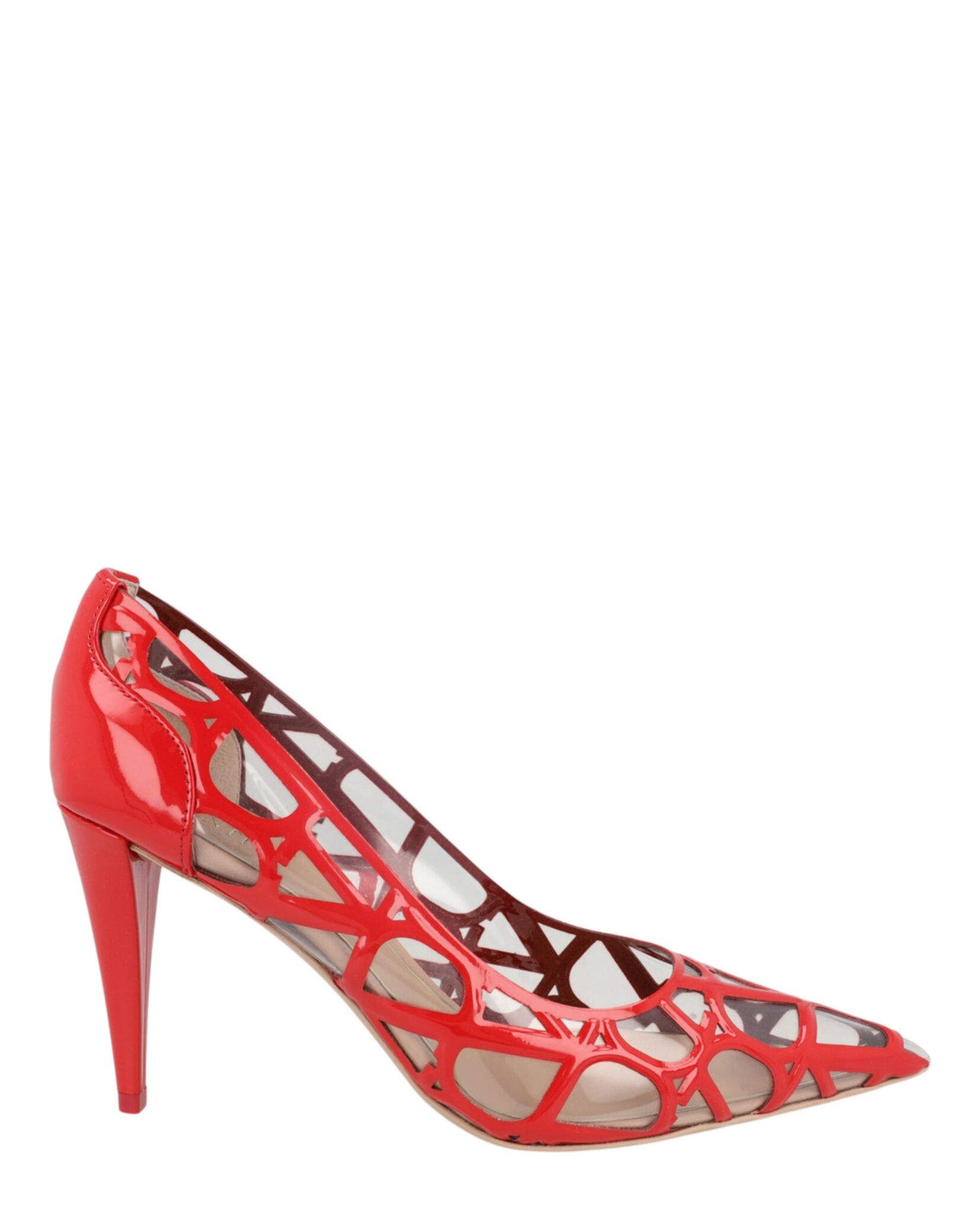 Valentino Toile Iconographe VLogo Patent Leather & PVC Pumps Size US 7 / IT 37 - 1 Thumbnail