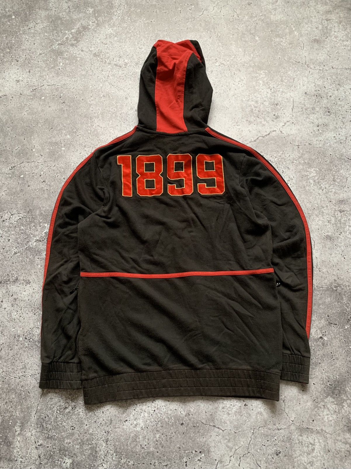 Adidas × Vintage 🔥AC MILAN ADIDAS VINTAGE 2000s BLOCKCORE HOODIE Size US M / EU 48-50 / 2 - 7 Thumbnail