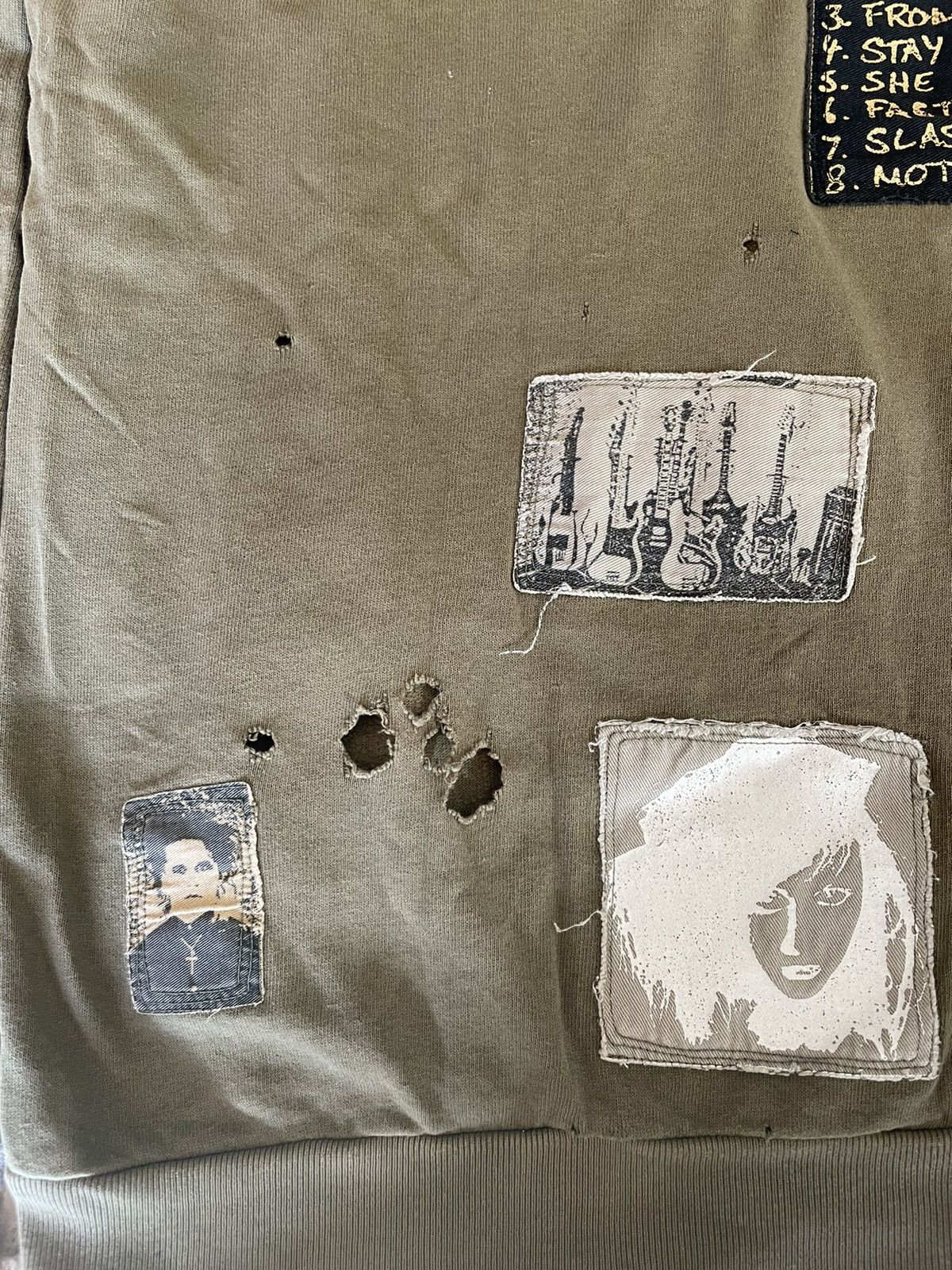 Raf Simons Riot! Riot! Roit! Patched Sweatshirt AW01 2001-2002 Size US S / EU 44-46 / 1 - 10 Thumbnail